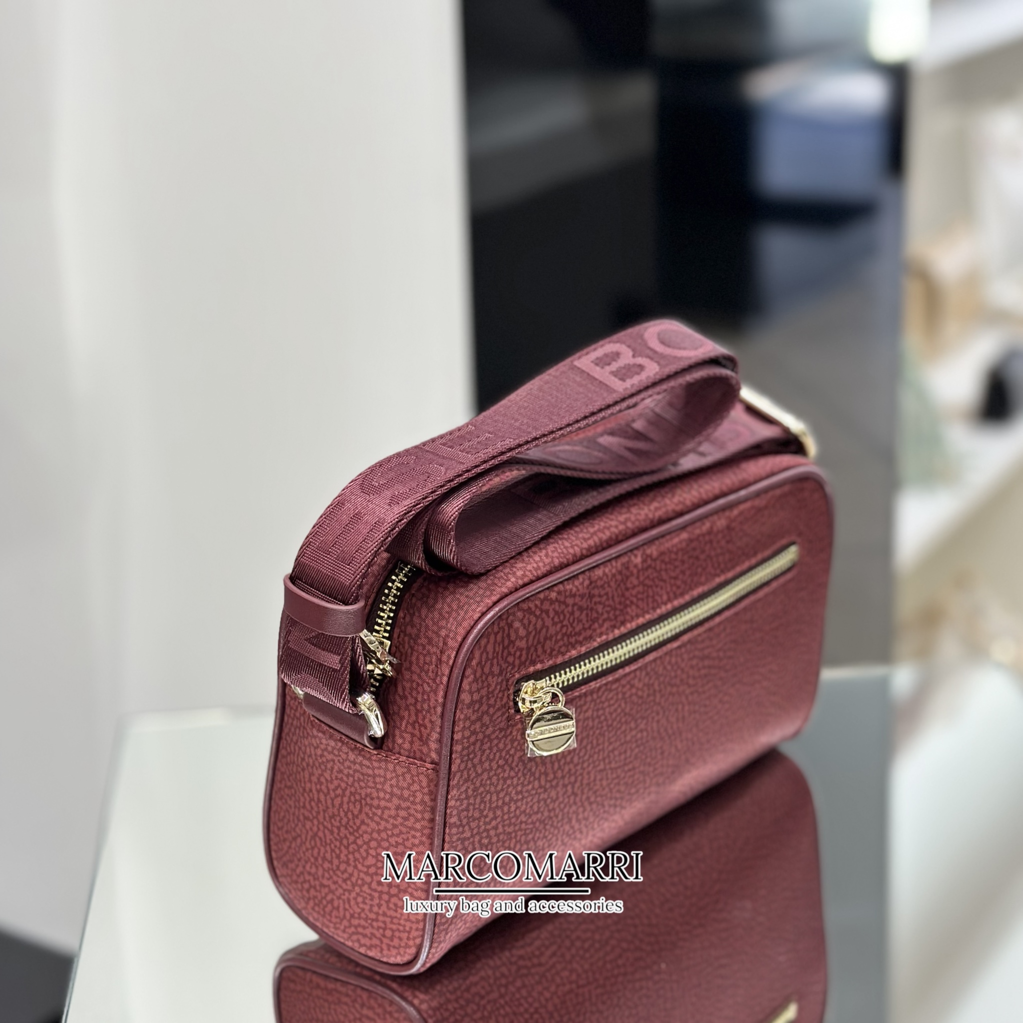 Borbonese Camera case Merlot - immagine 5