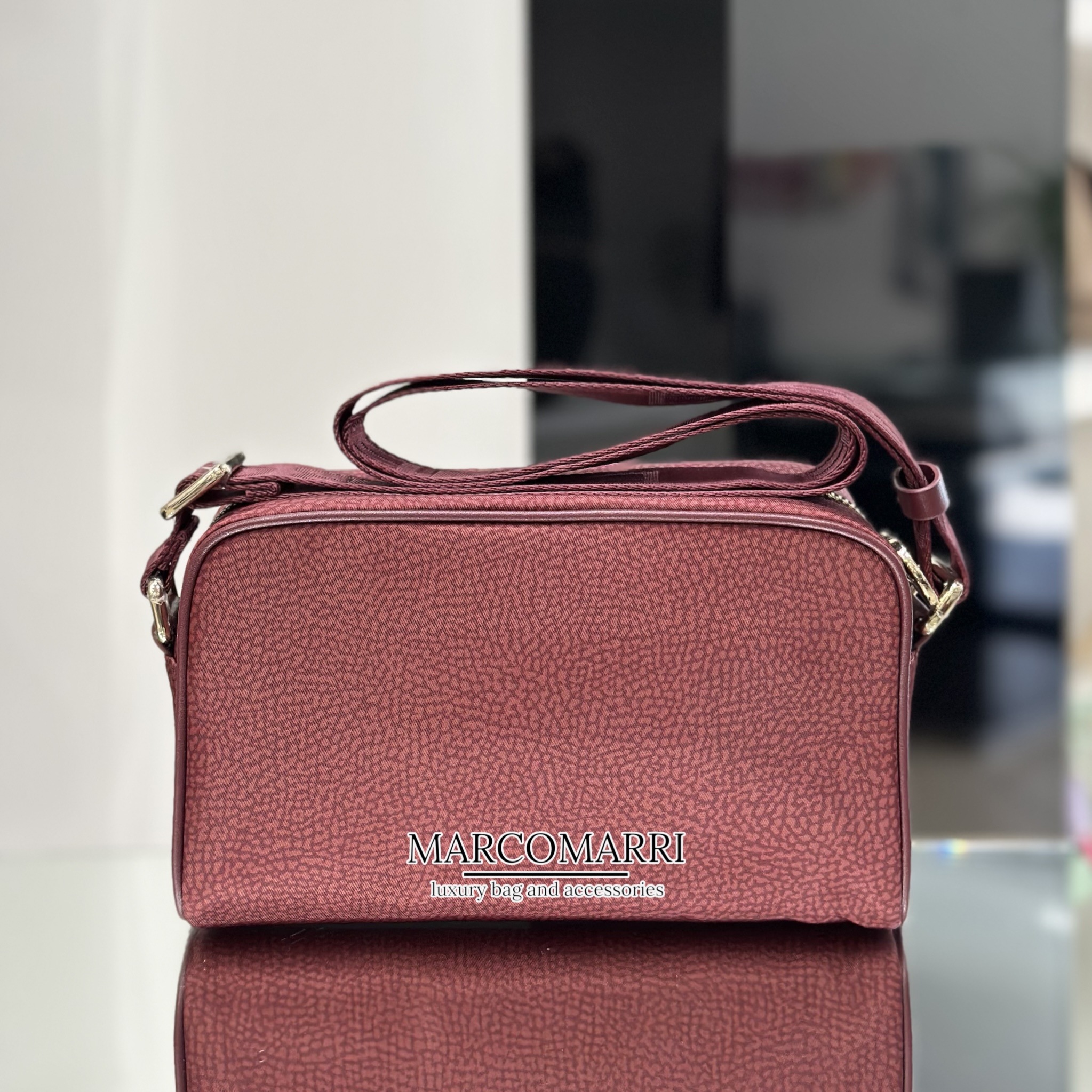 Borbonese Camera case Merlot - immagine 3