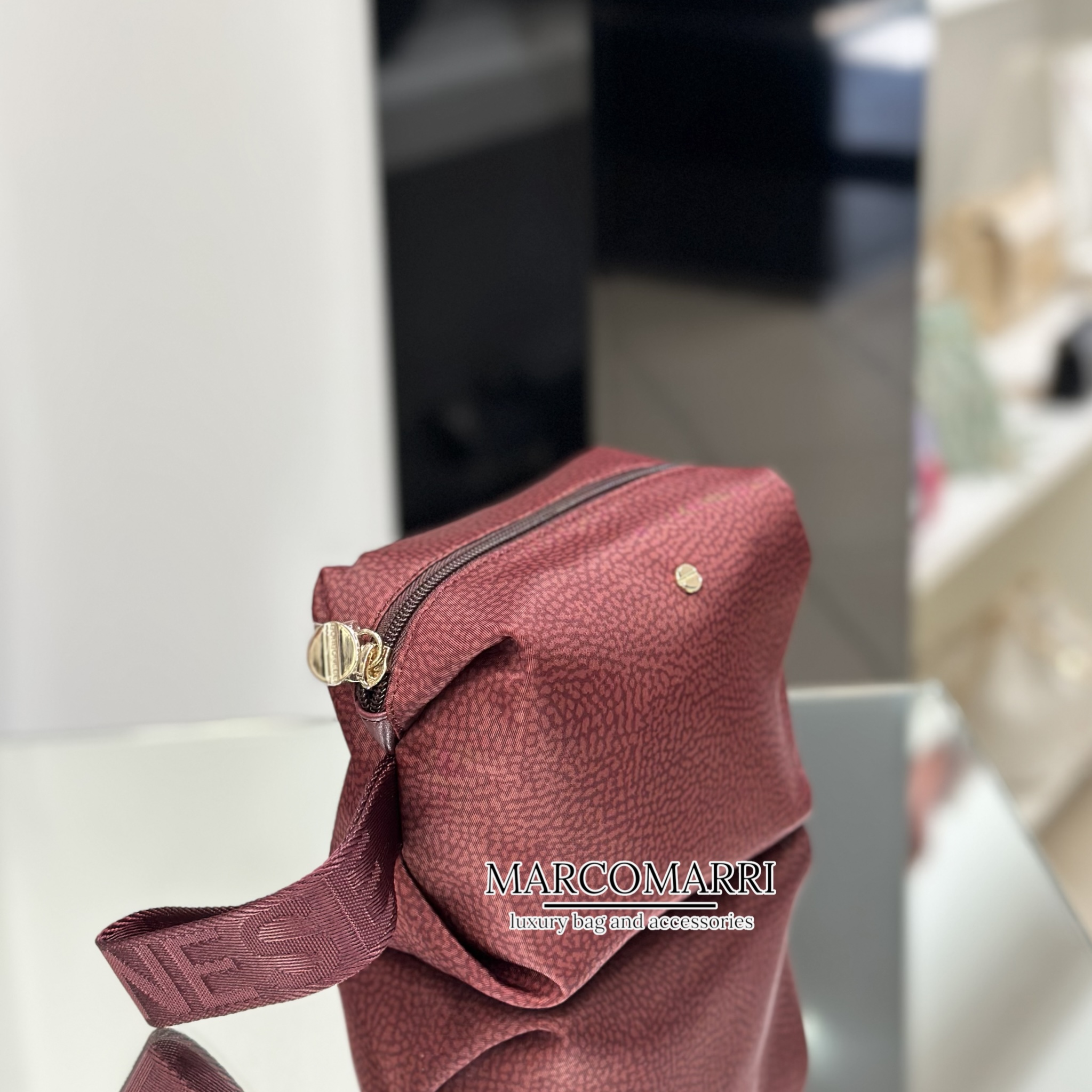 Borbonese Cosmetic case Merlot - immagine 5