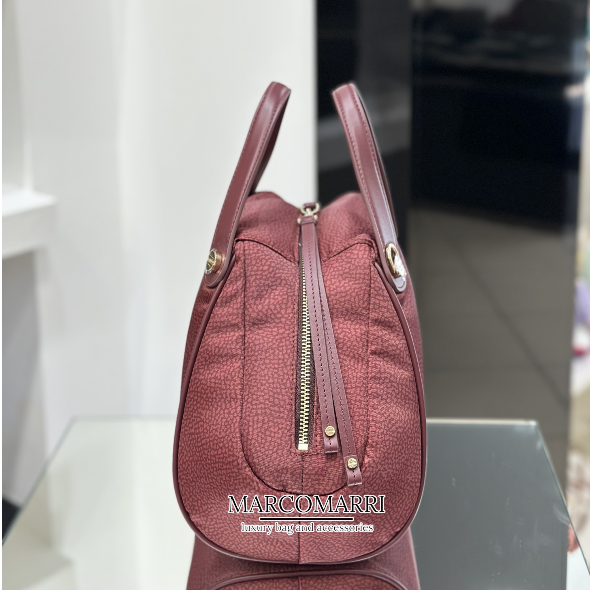 Borbonese Marie bauletto medium merlot - immagine 5