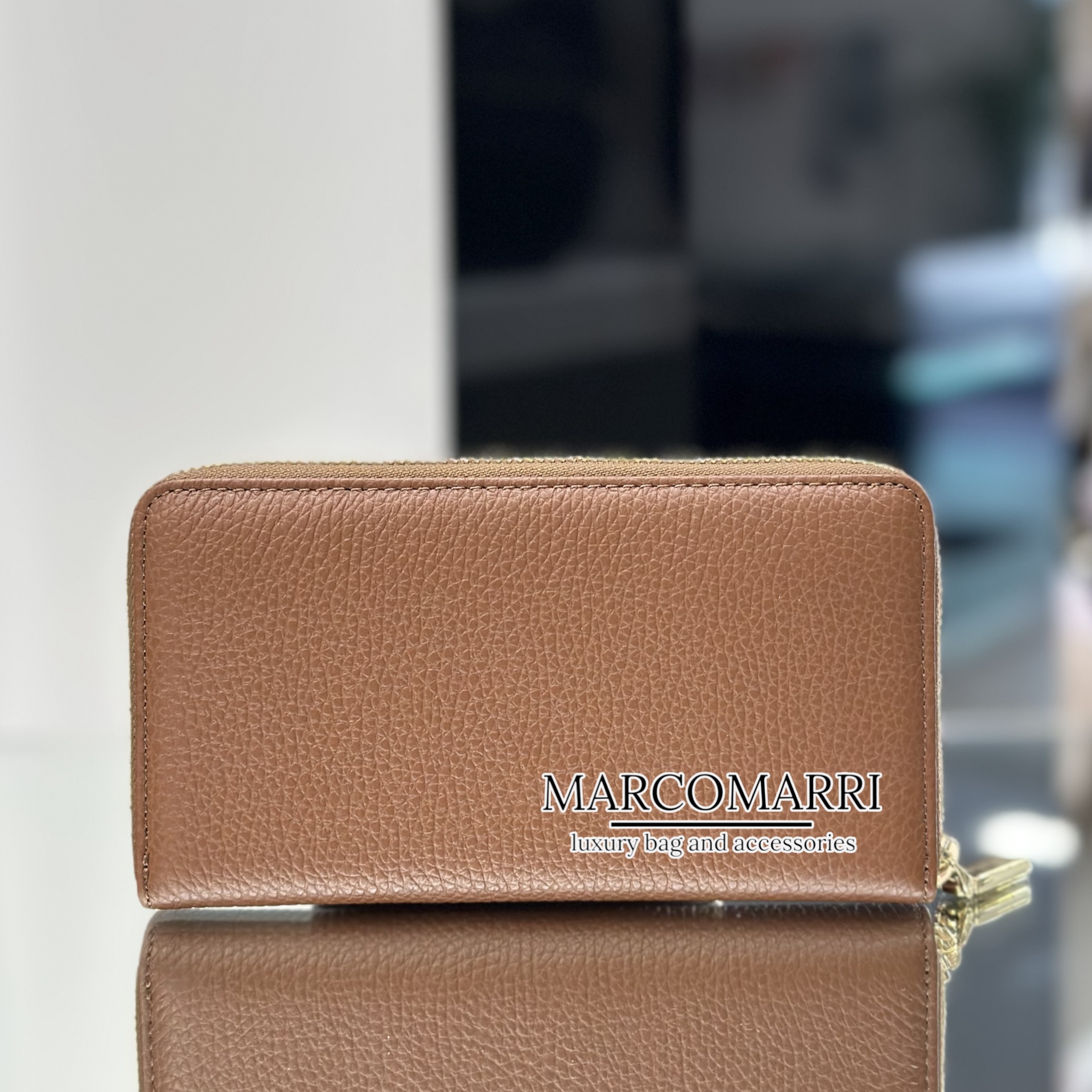 Portafoglio zip Soft Cuoio - immagine 4