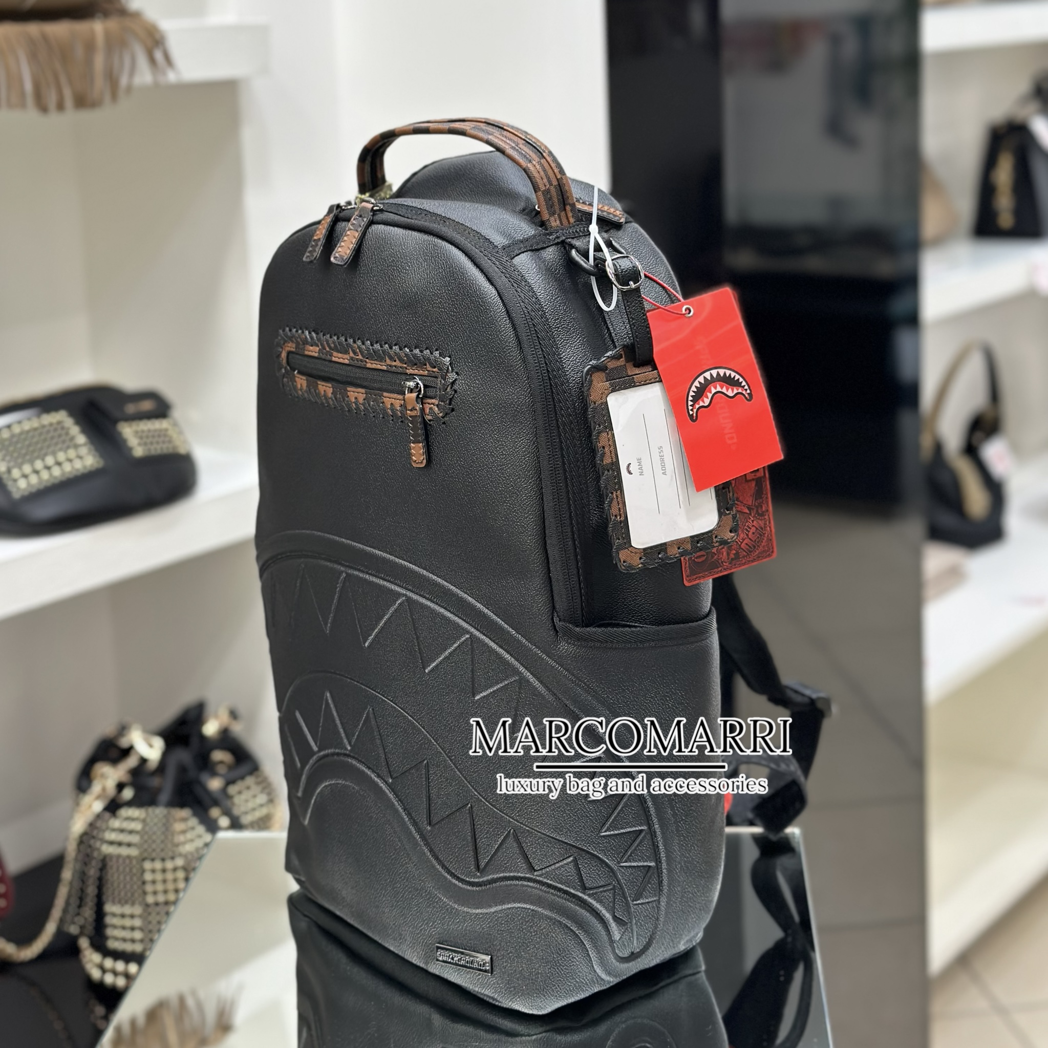 Sprayground Zaino Dose of Check Deus - immagine 3