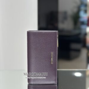 Portafoglio Medio soft 3 scomparti prugna