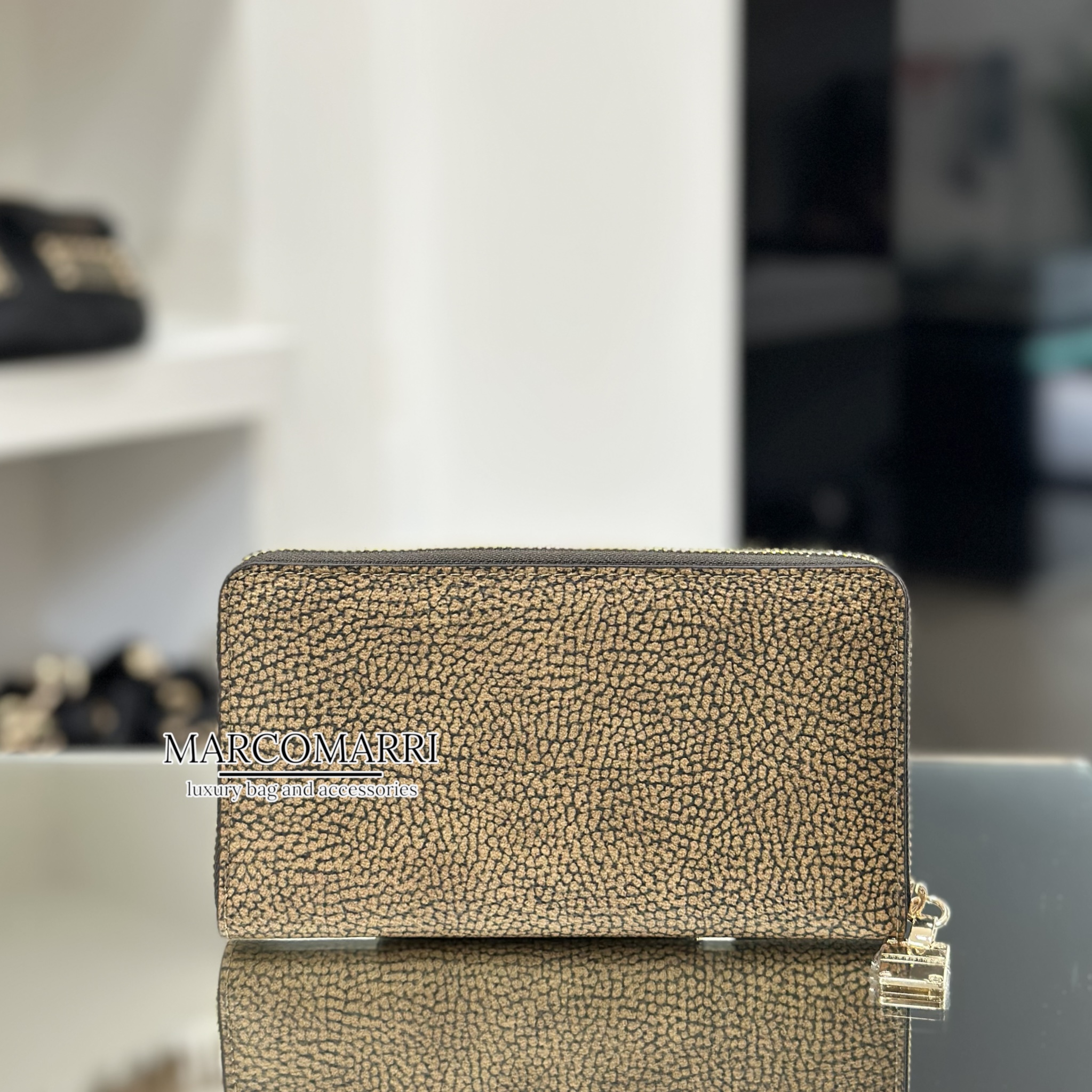 Borbonese Portafoglio large zip around - immagine 5