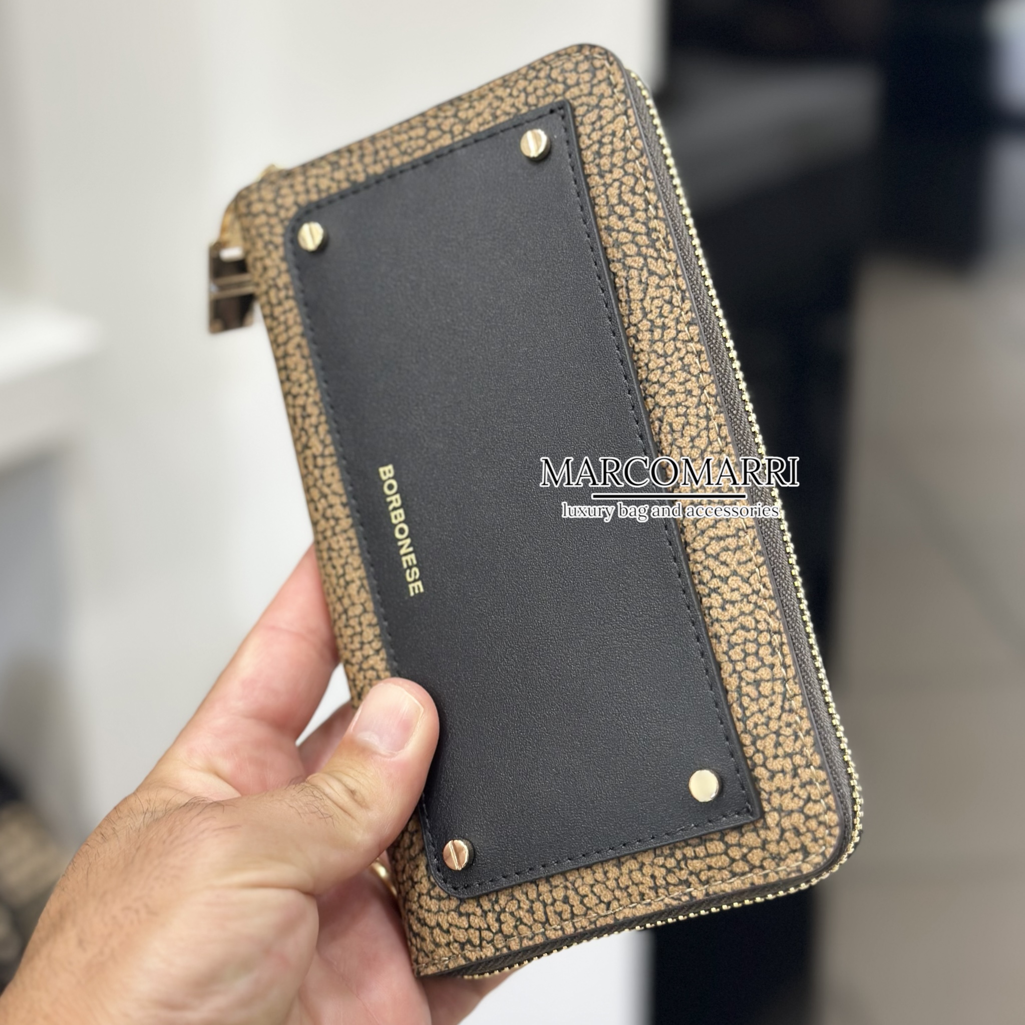 Borbonese Portafoglio large zip around - immagine 2