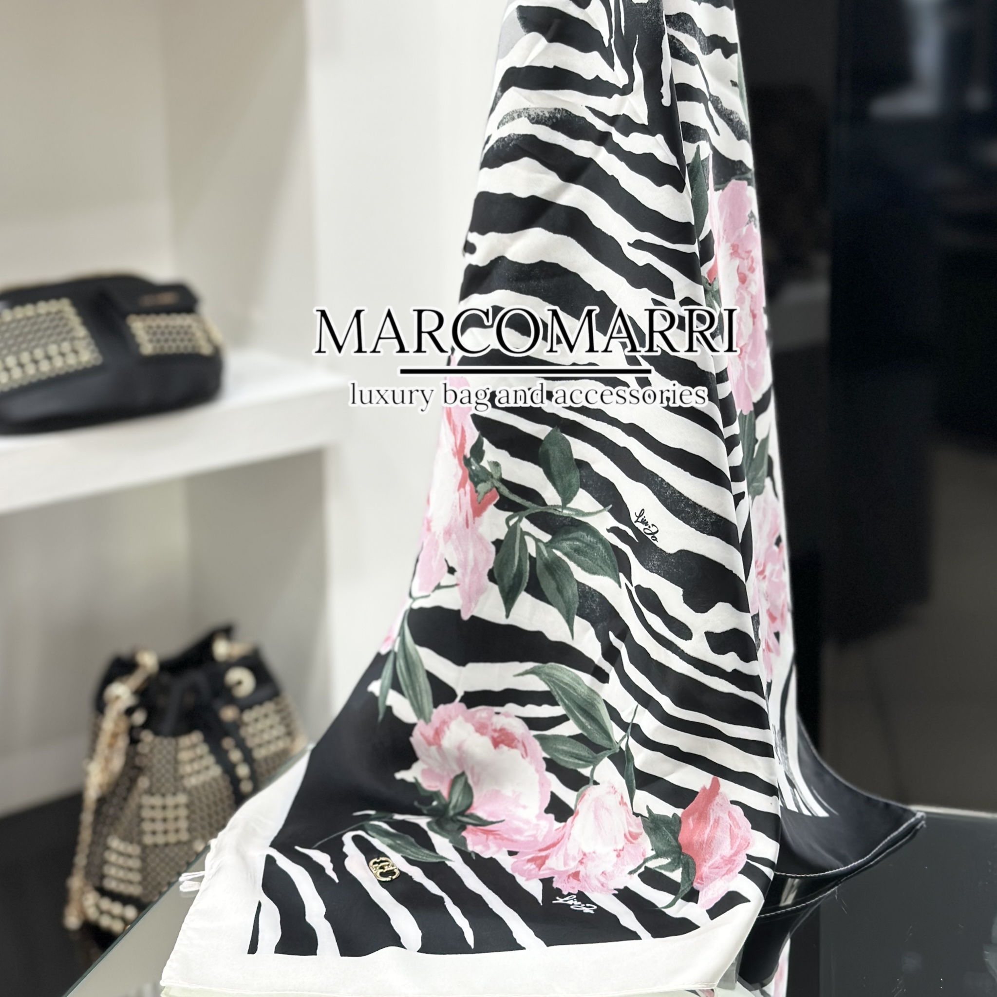 Liu Jo Foulard mix print nero/zebra - immagine 3