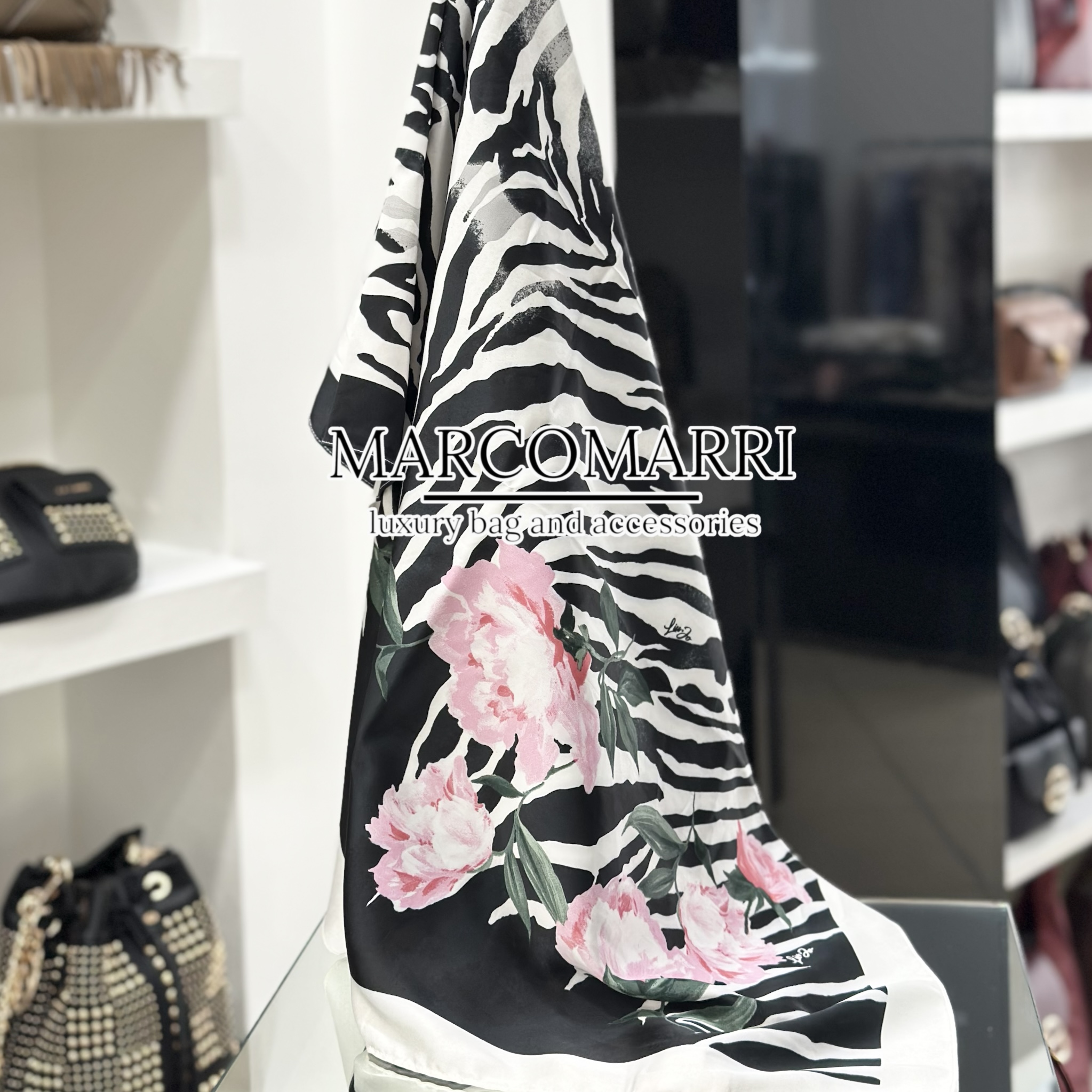 Liu Jo Foulard mix print nero/zebra - immagine 2