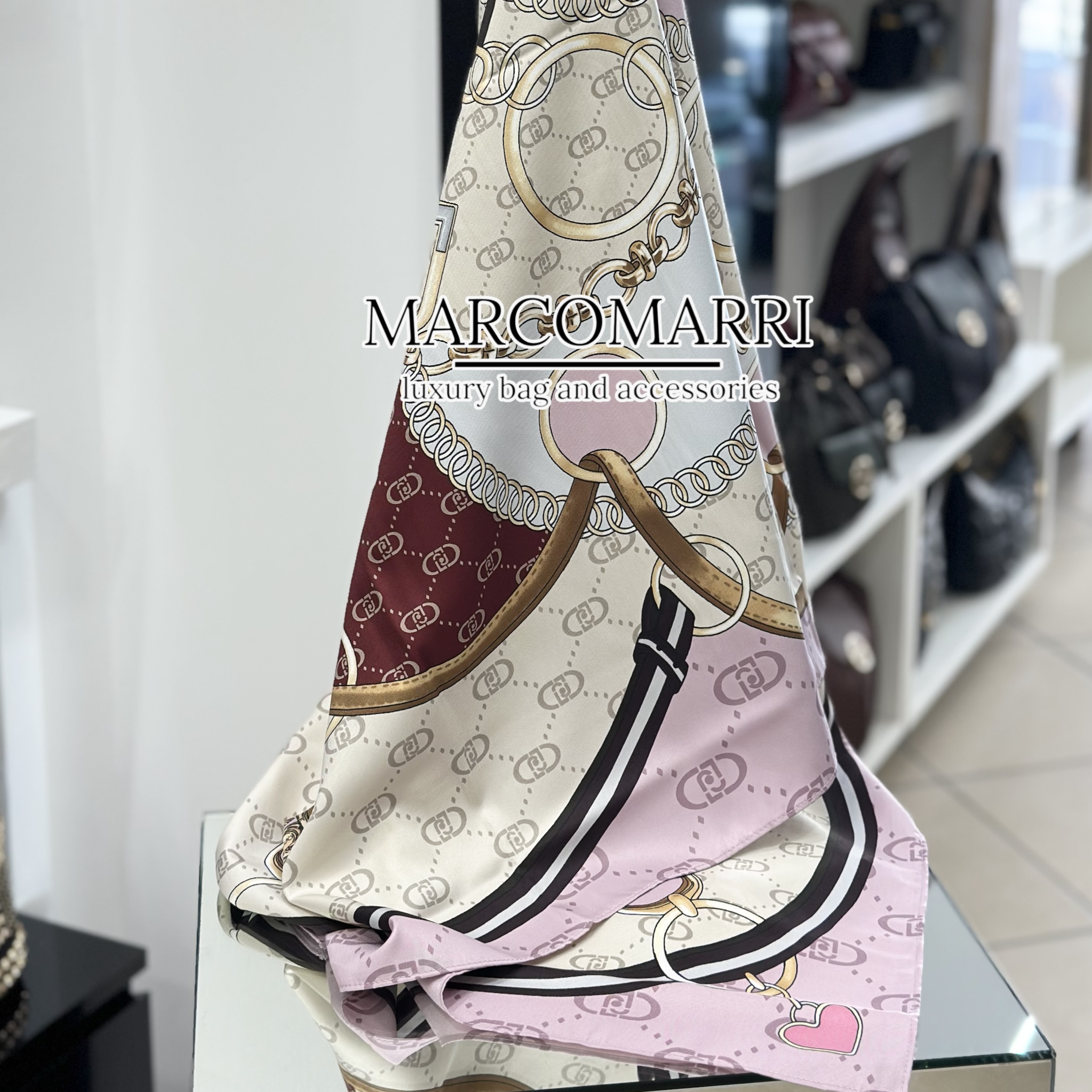 Foulard flower metalware lilla - immagine 2