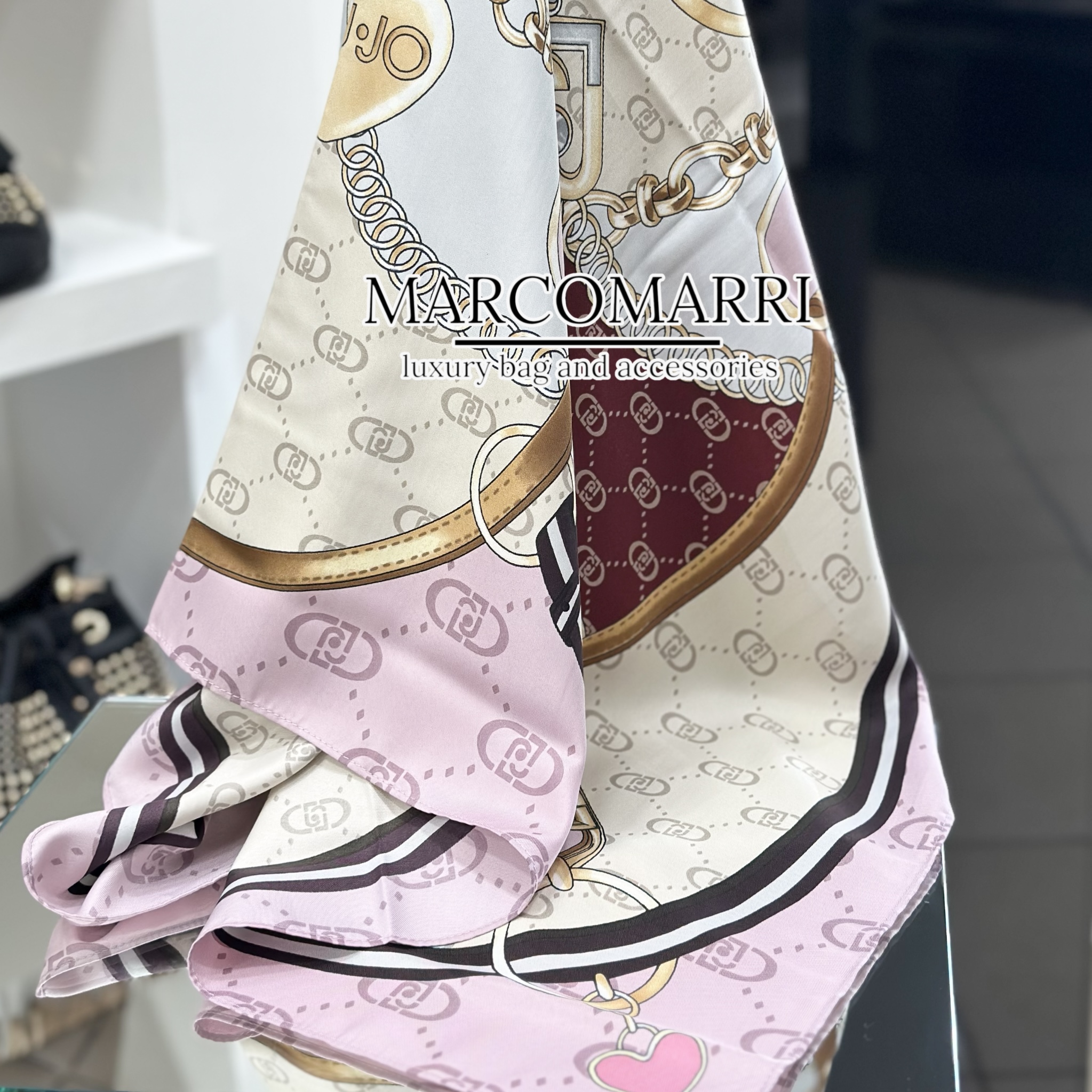 Foulard flower metalware lilla - immagine 4