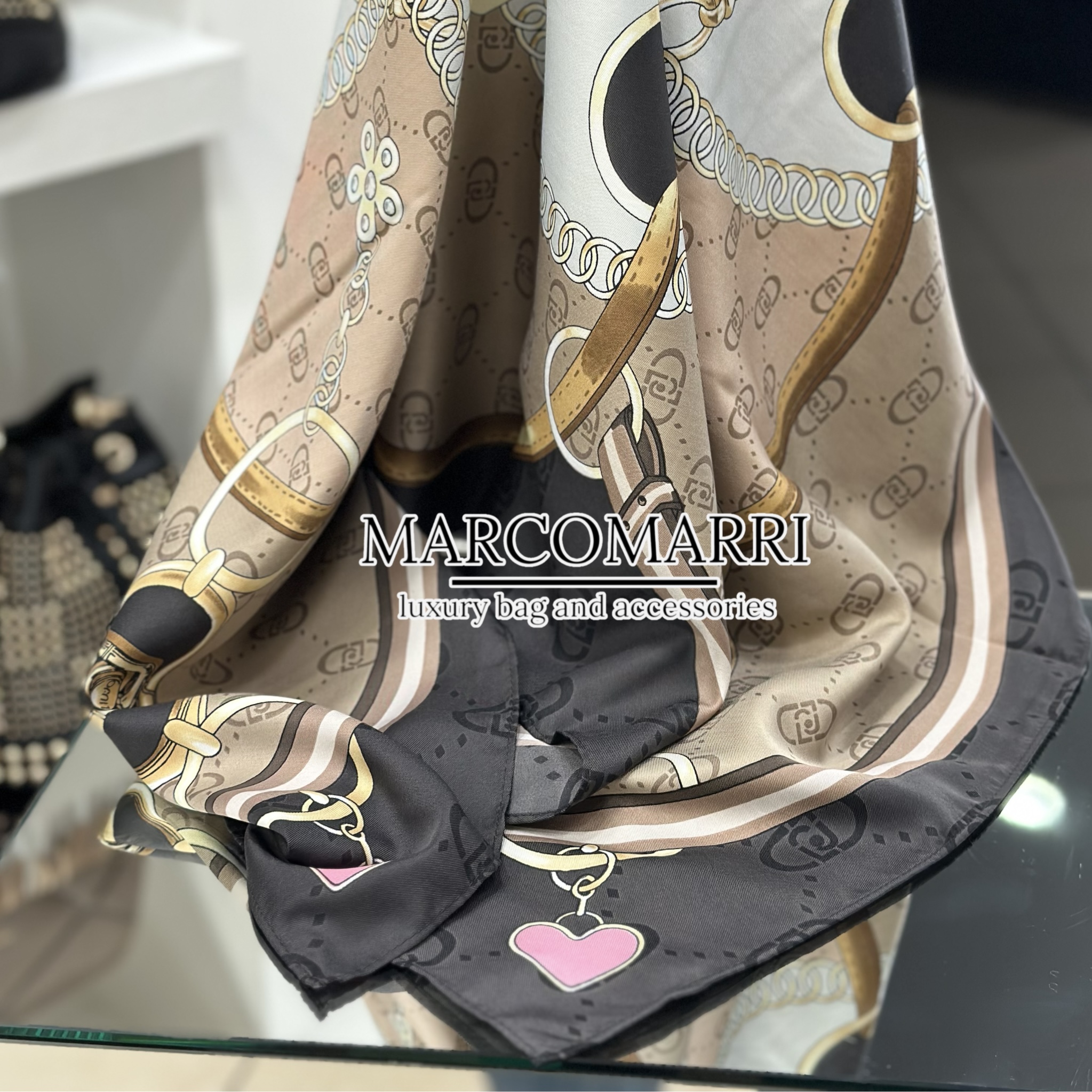 Liu Jo Foulard flower metalware naturale - immagine 3