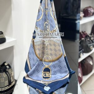 Liu Jo Foulard flower metalware blu