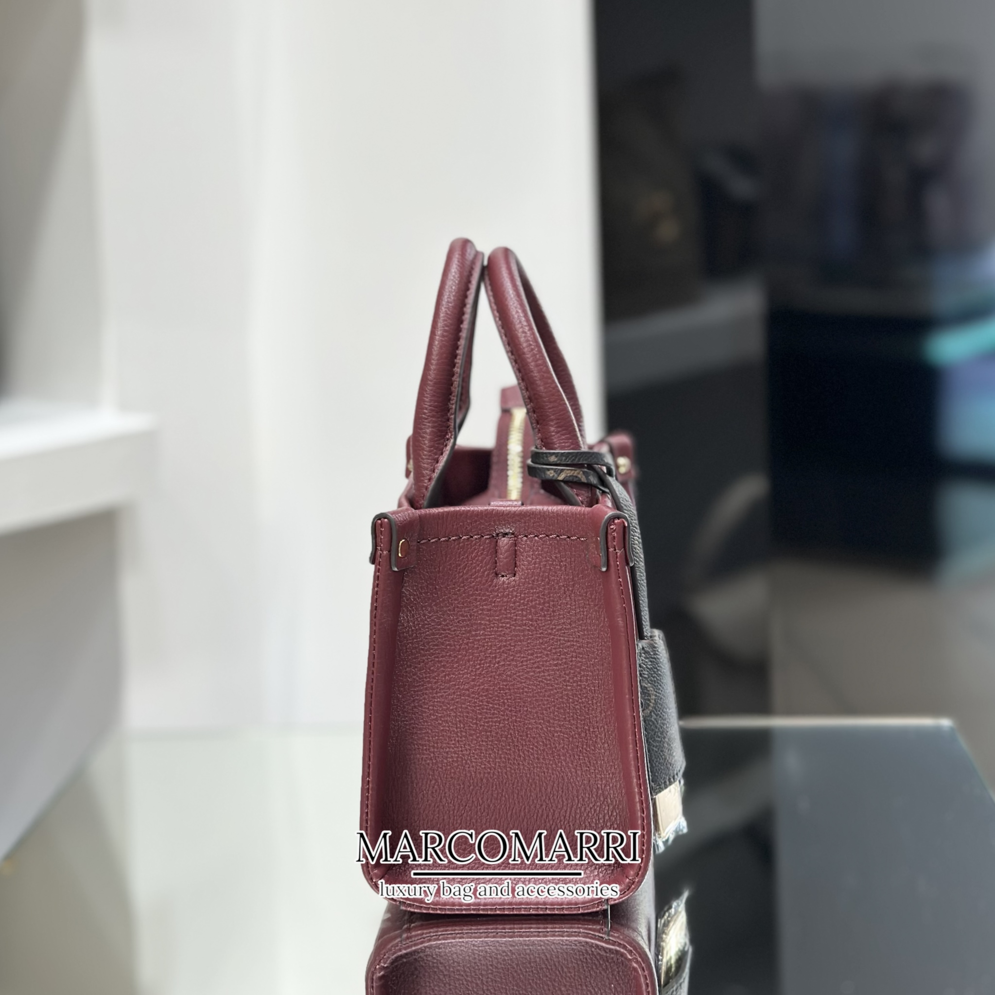 Hand bag mini Ridhi bordeaux - immagine 6