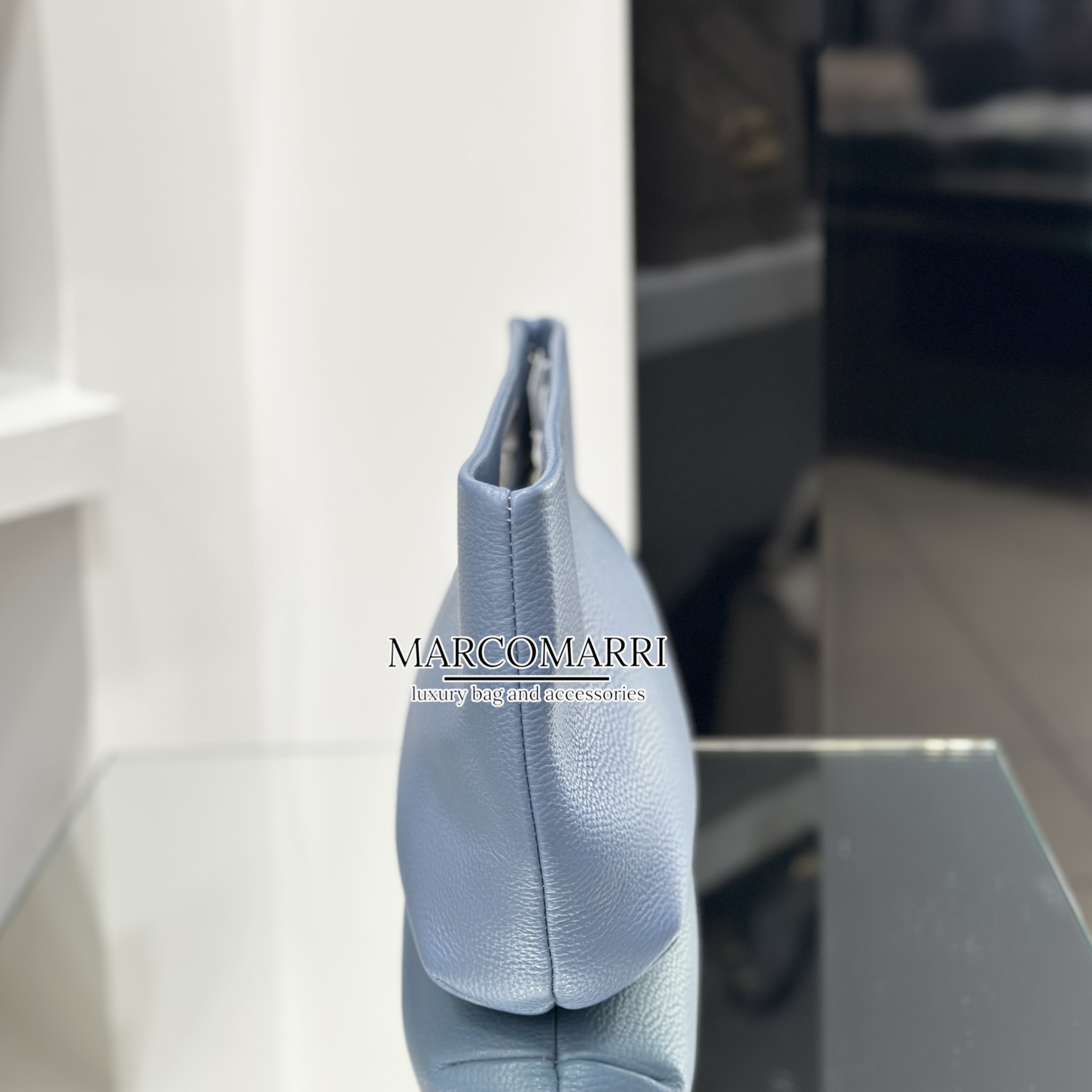 Ioef Dalia Hand Bag in Pelle Blu Fairy - immagine 5