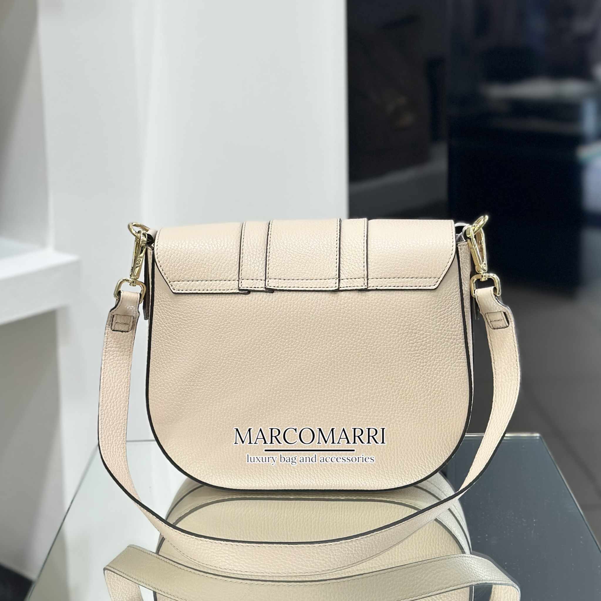 Ioef Billy Tracolla in Pelle Beige - immagine 3