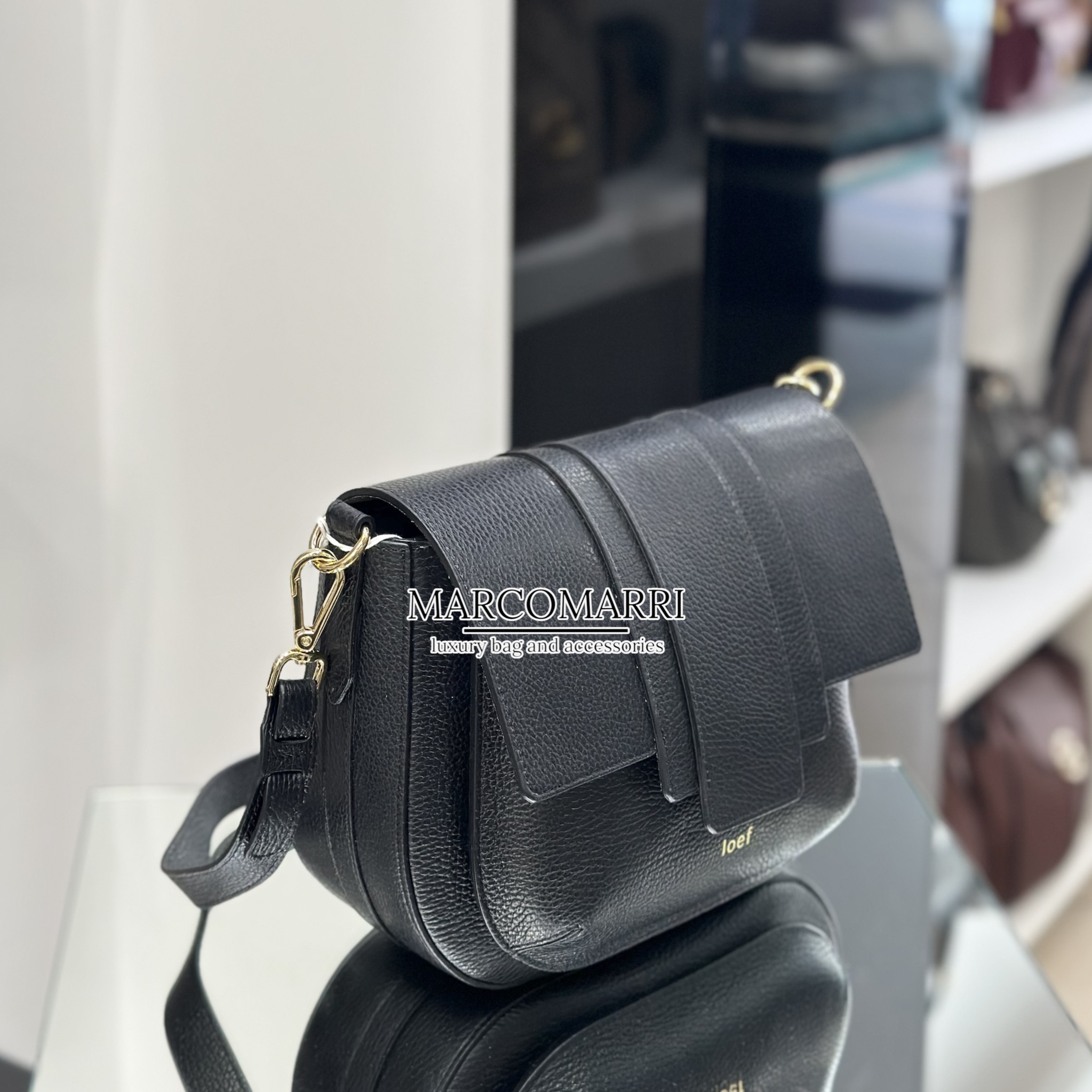 Billy Tracolla in Pelle Black - immagine 3