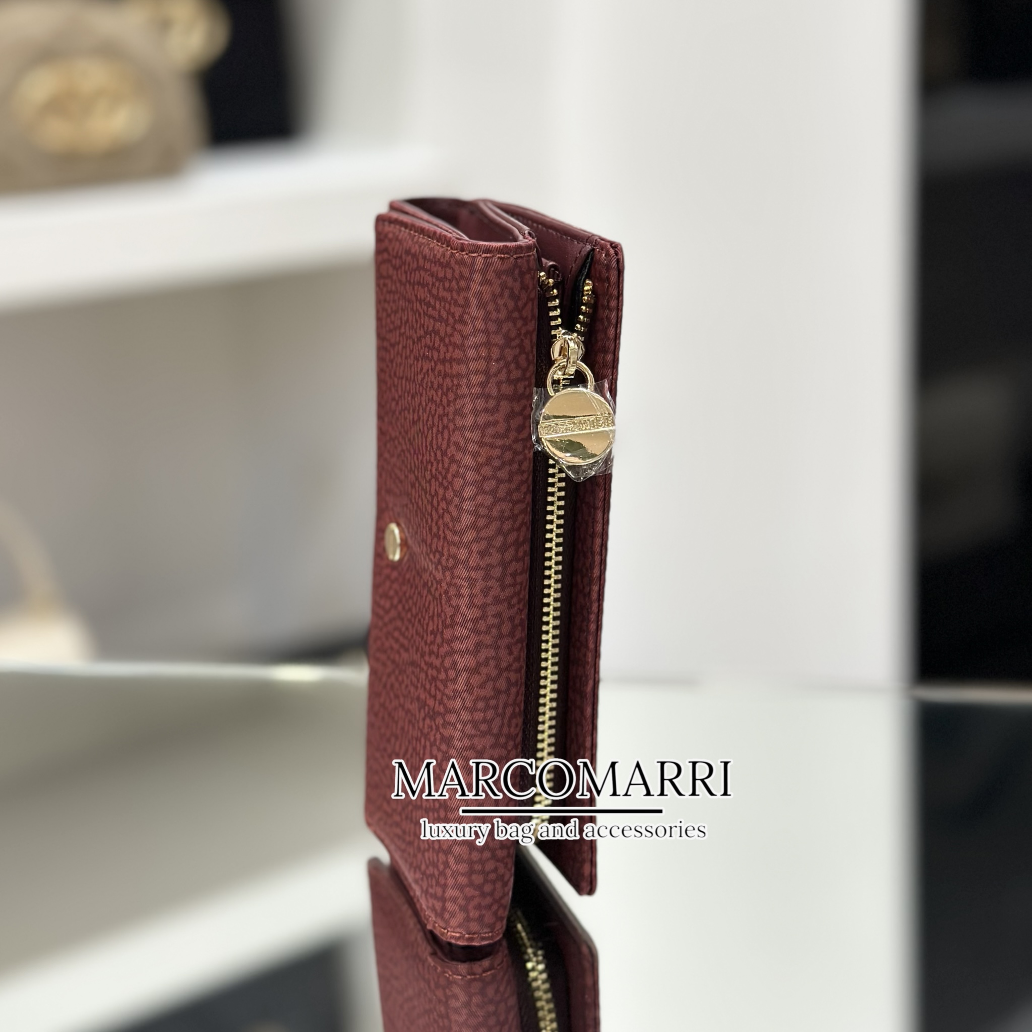 Borbonese Portafoglio Medio Merlot - immagine 4