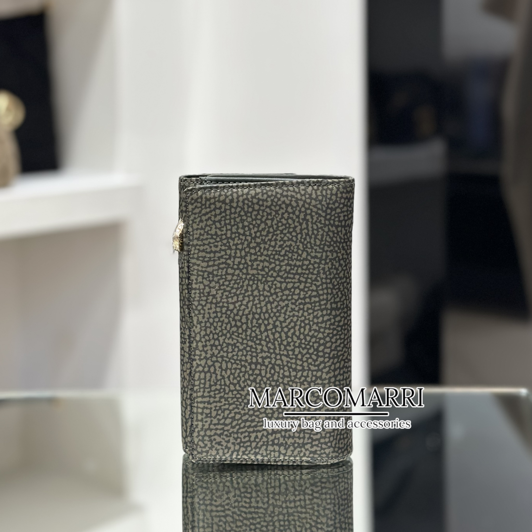 Borbonese Portafoglio Medio Verde Militare - immagine 5