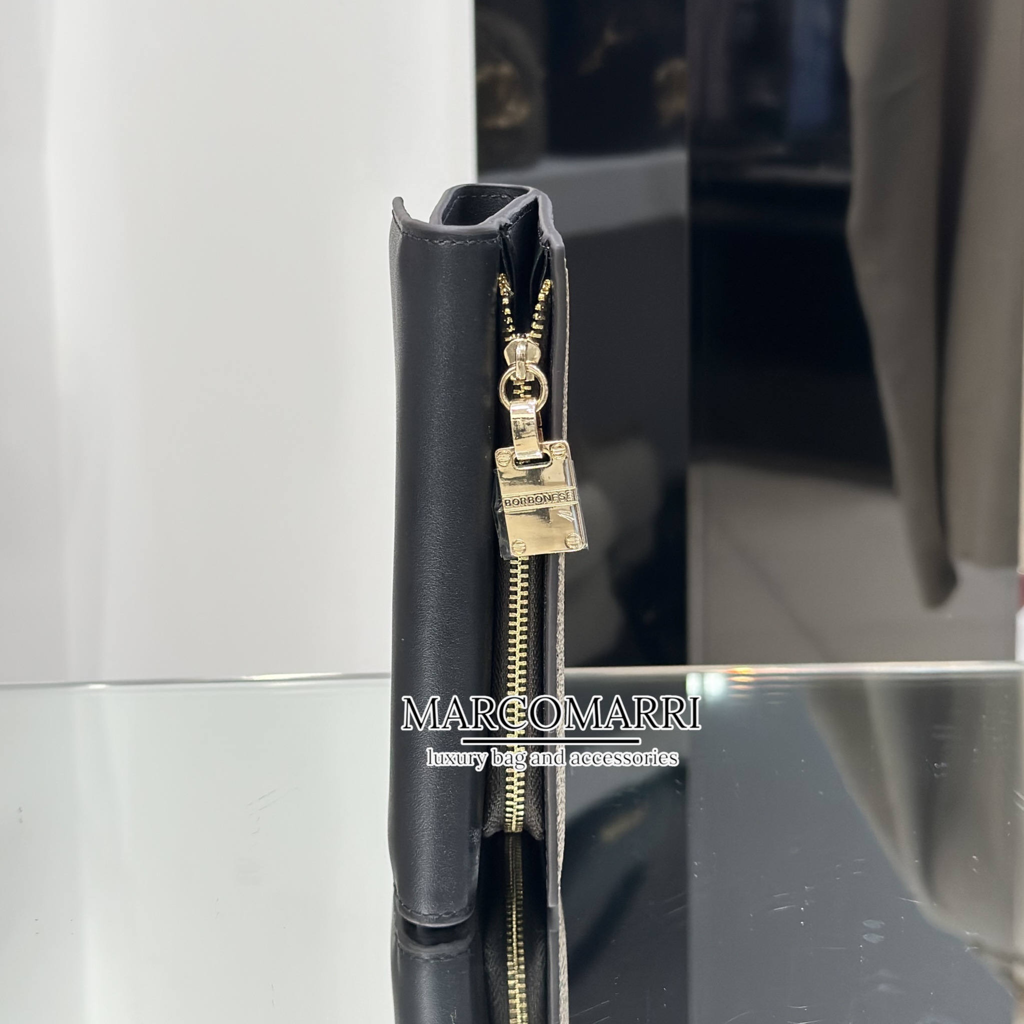 Borbonese Portafoglio Medium Graffiti Op/Black - immagine 4