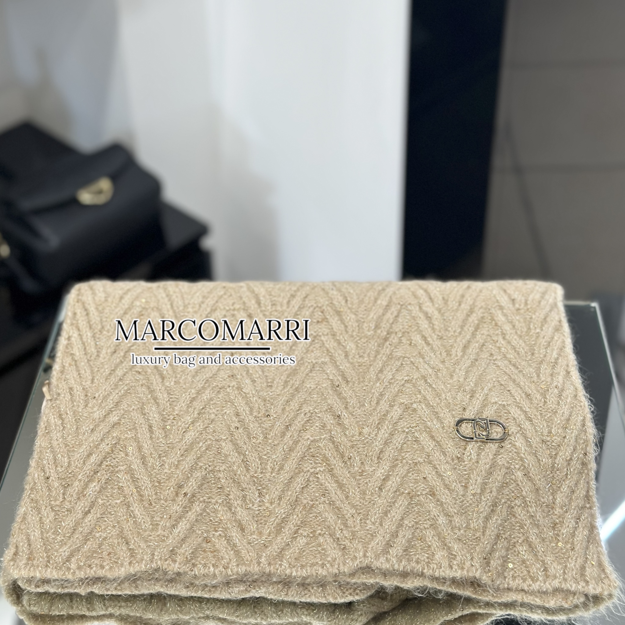 Liu Jo Sciarpa paillettes naturale - immagine 2