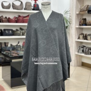 Liu Jo Poncho Logo e Frange Grey
