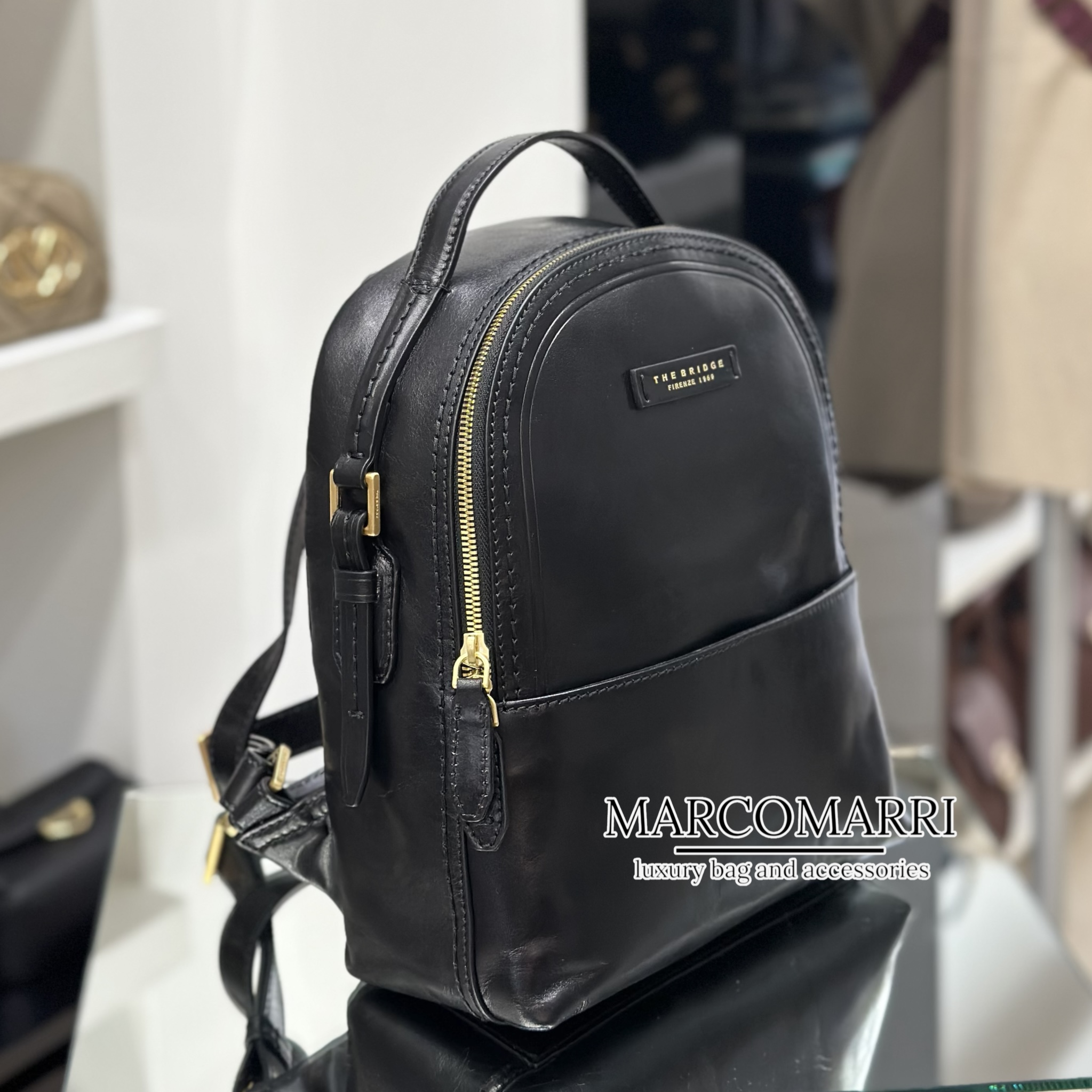 The Bridge Zaino in pelle nero - immagine 5