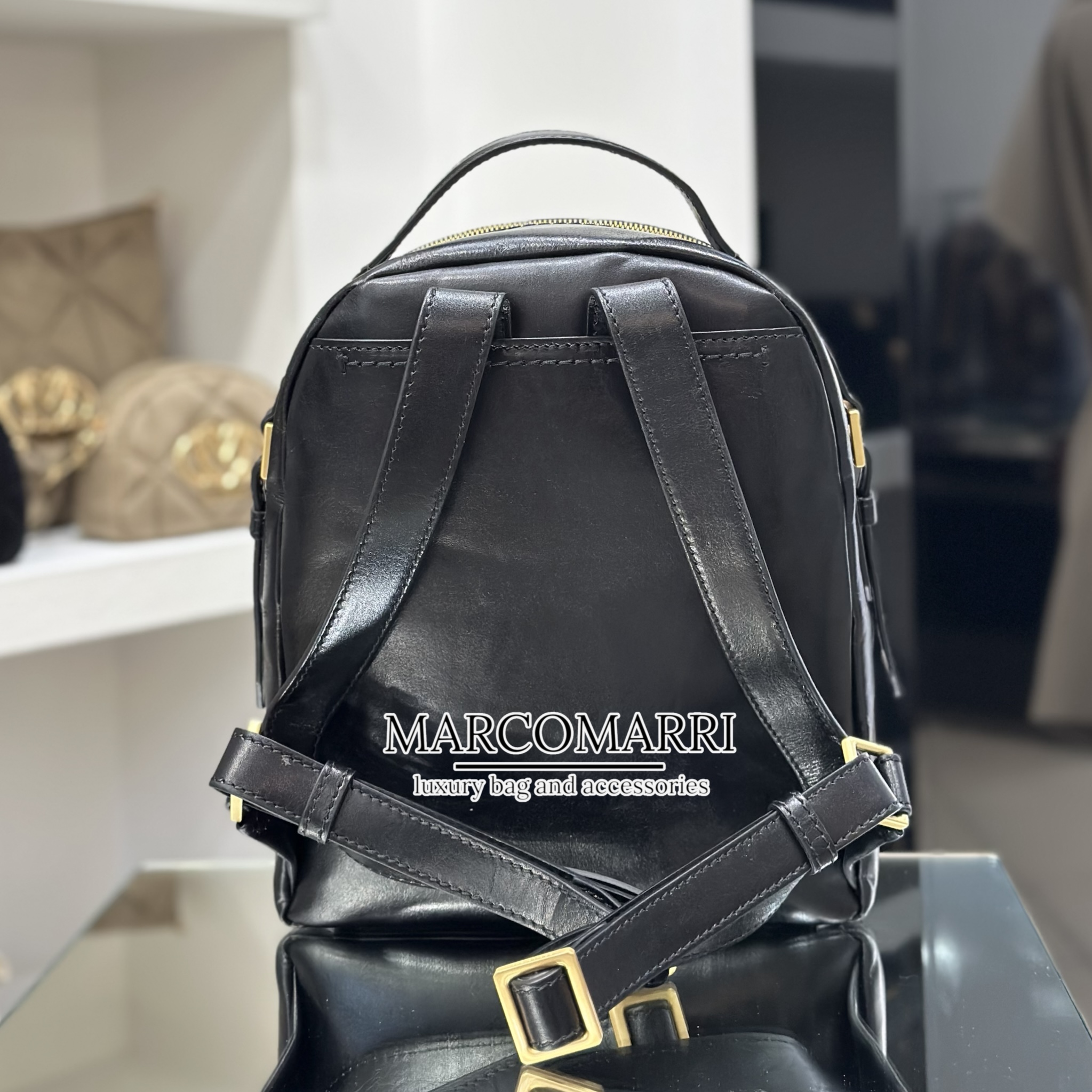 The Bridge Zaino in pelle nero - immagine 3