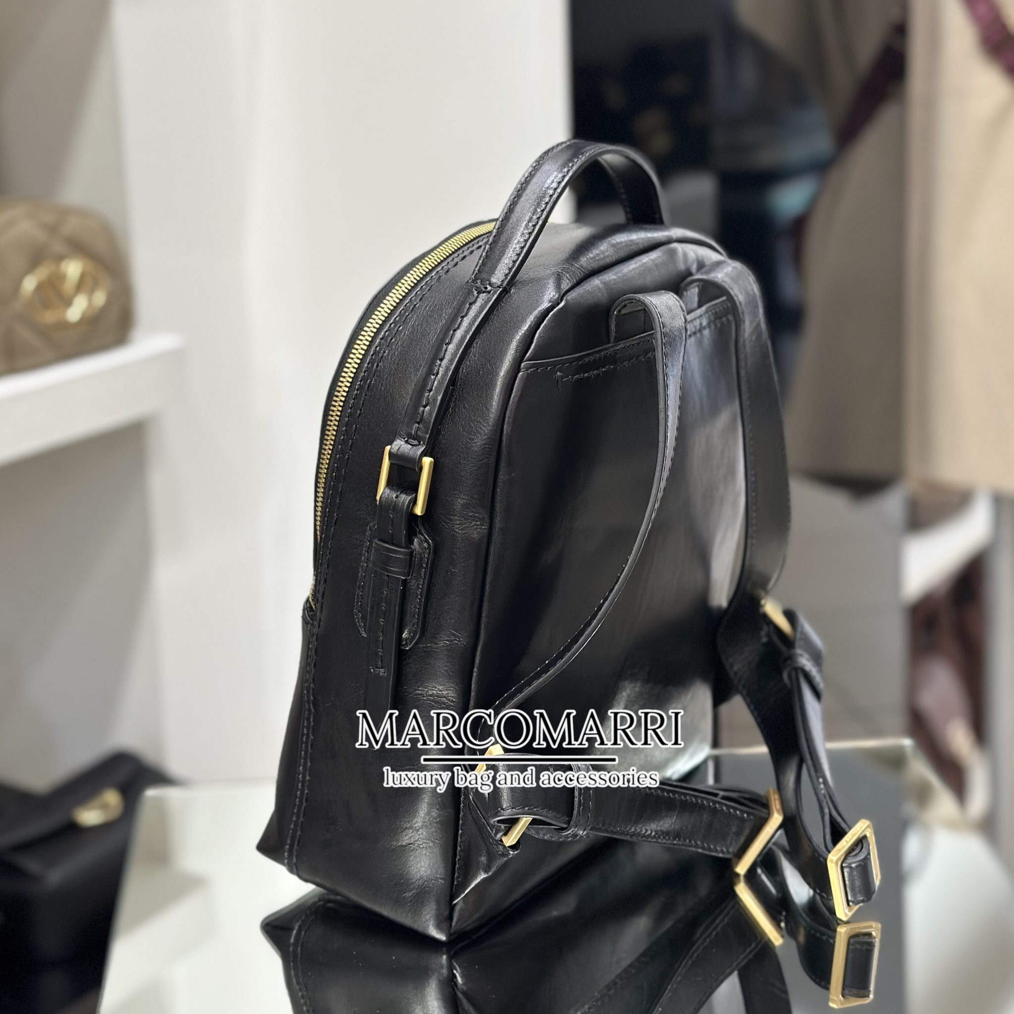 The Bridge Zaino in pelle nero - immagine 4