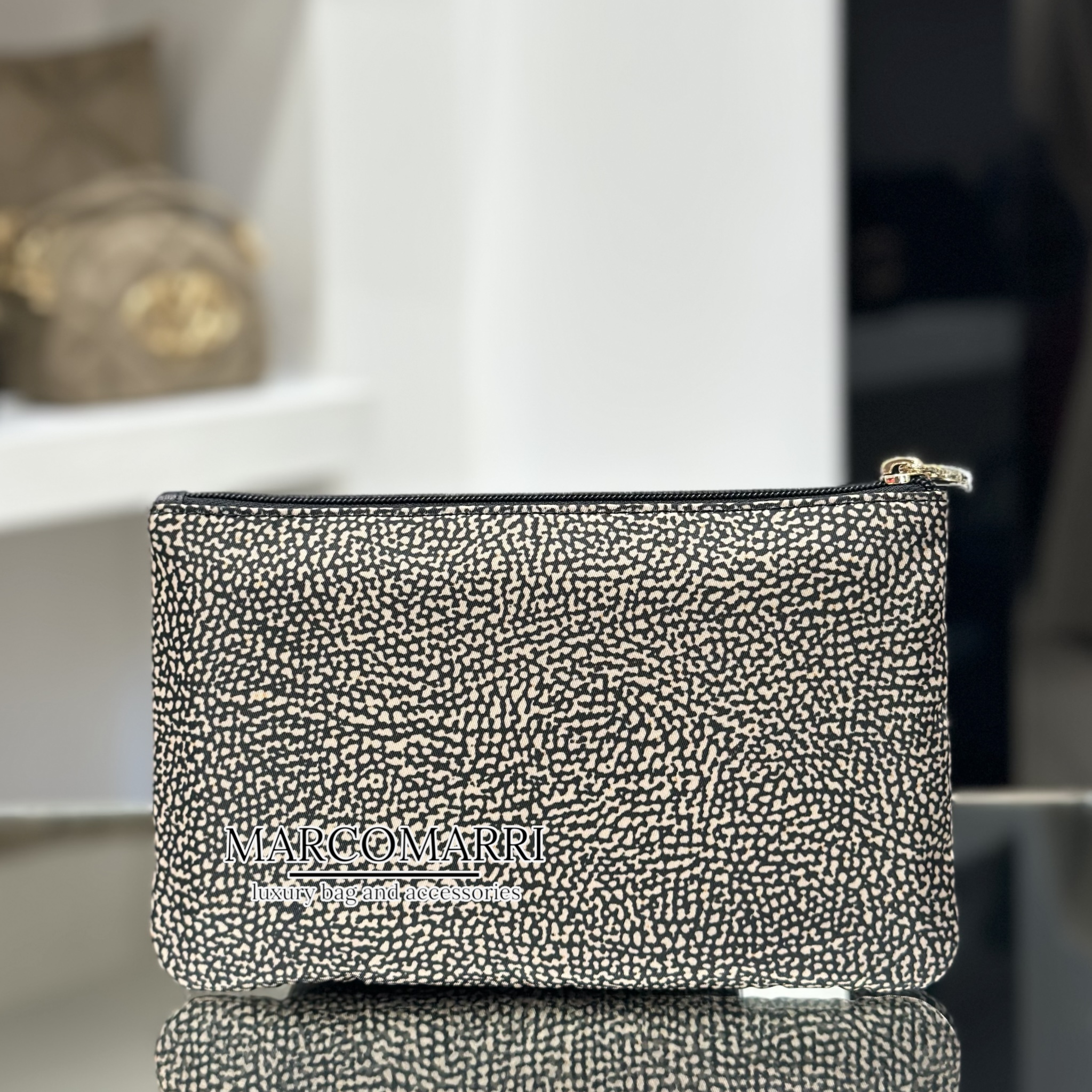 Borbonese Portadocumenti large op natural/black - immagine 3