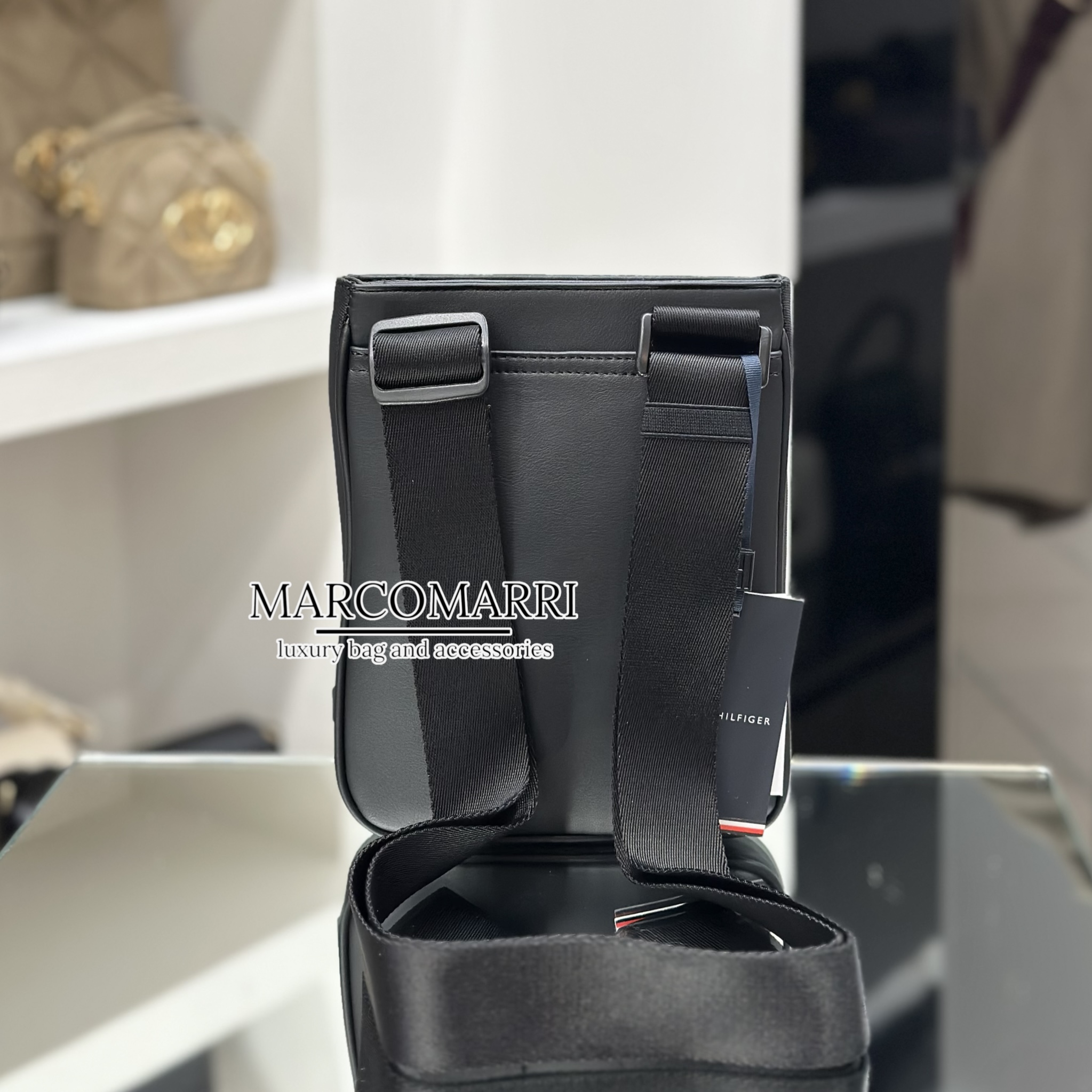 Tracolla slim mix texture black - immagine 5