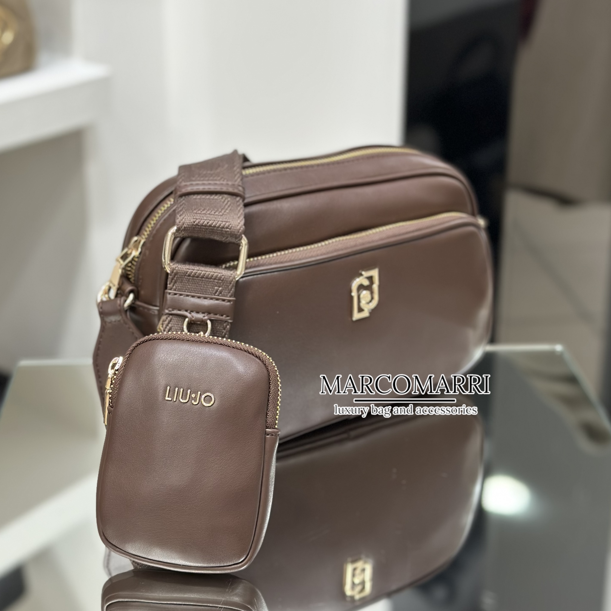 Liu Jo Tracolla media con pouch moro - immagine 2