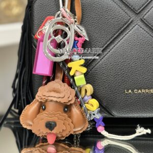Portachiavi/Charms Dog cuoio