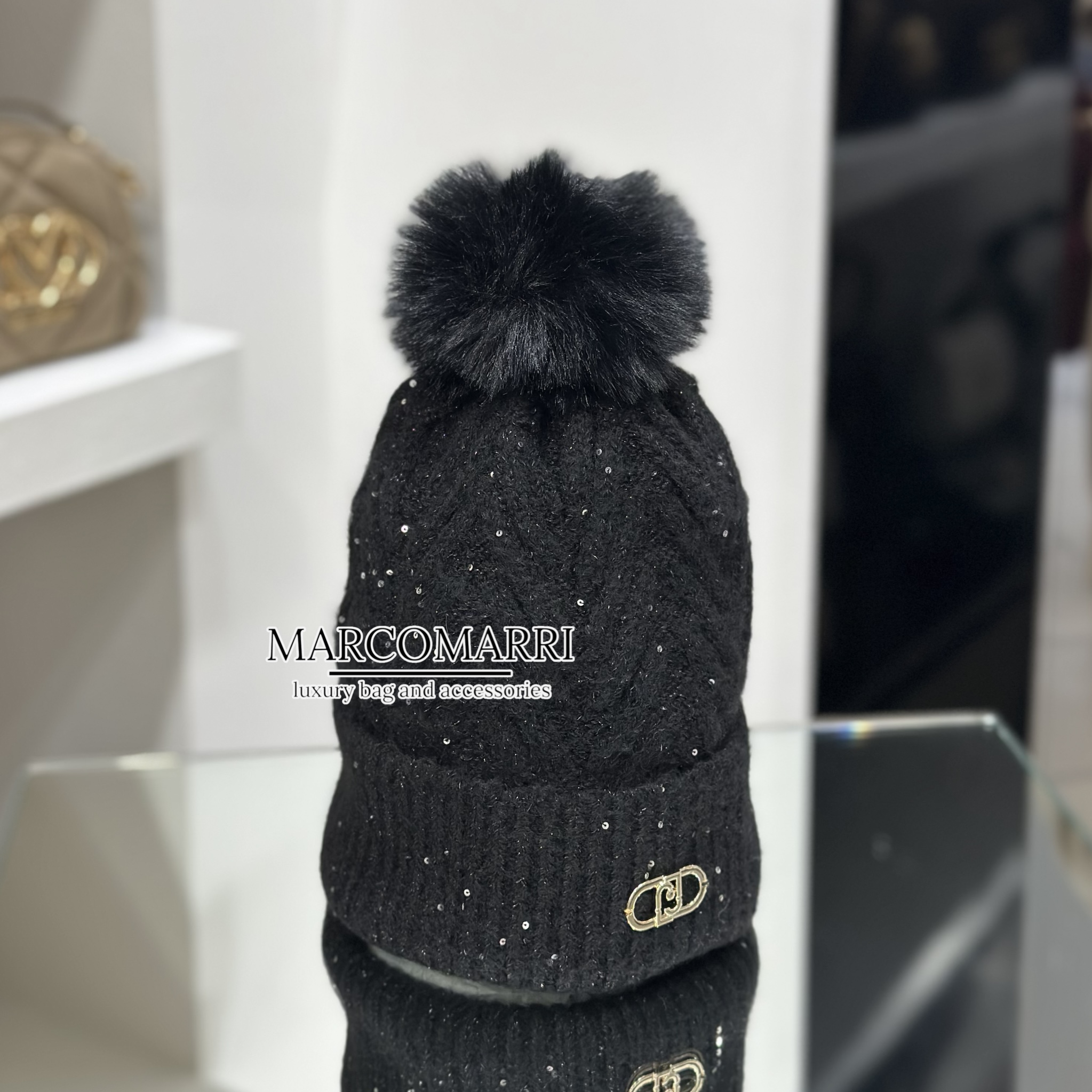 Liu Jo Berretto in lana nero - immagine 3