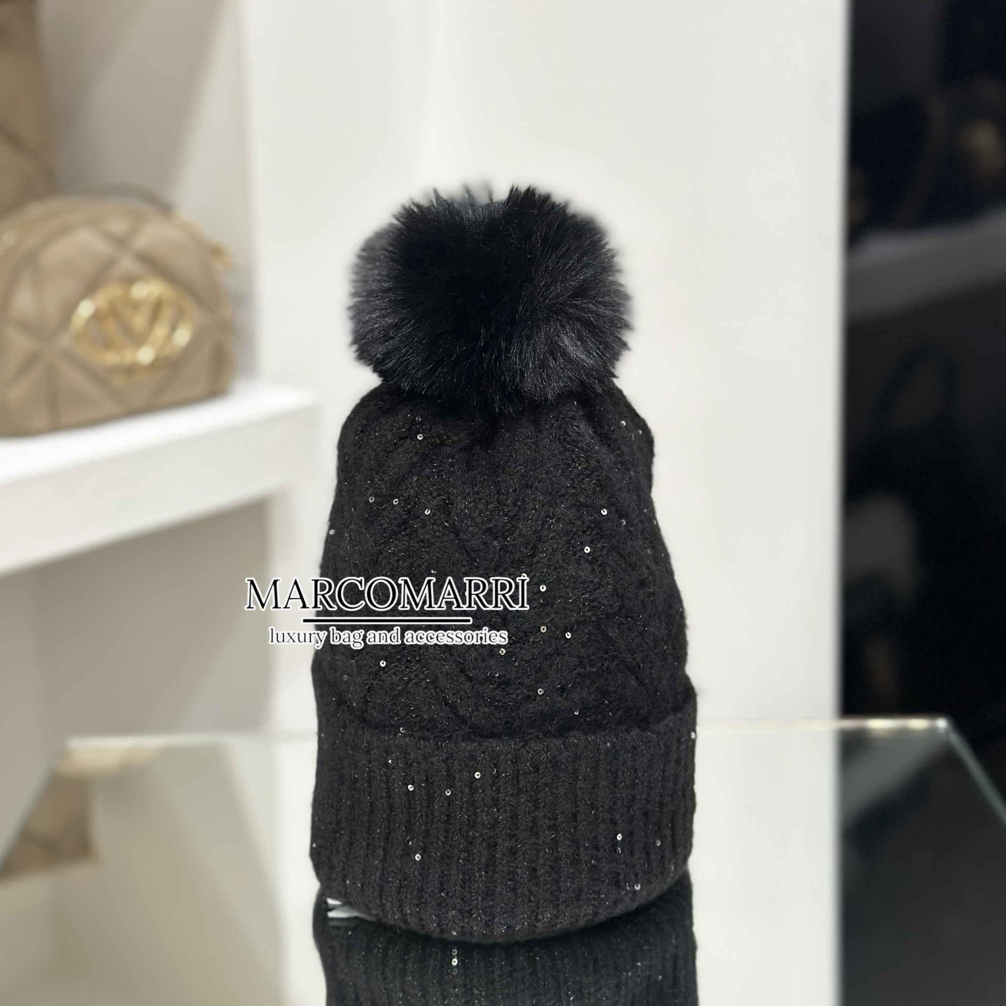 Liu Jo Berretto in lana nero - immagine 2