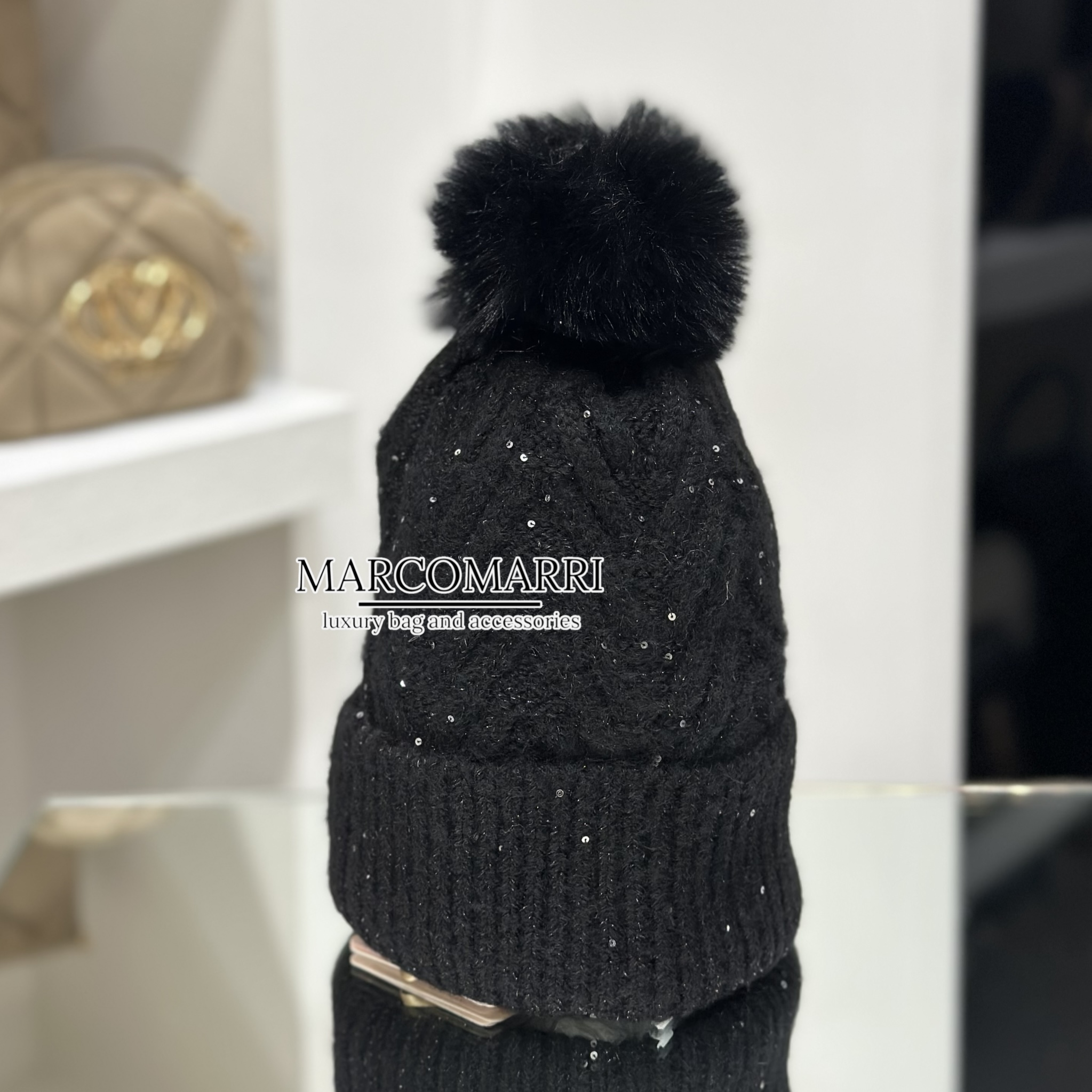 Liu Jo Berretto in lana nero - immagine 4