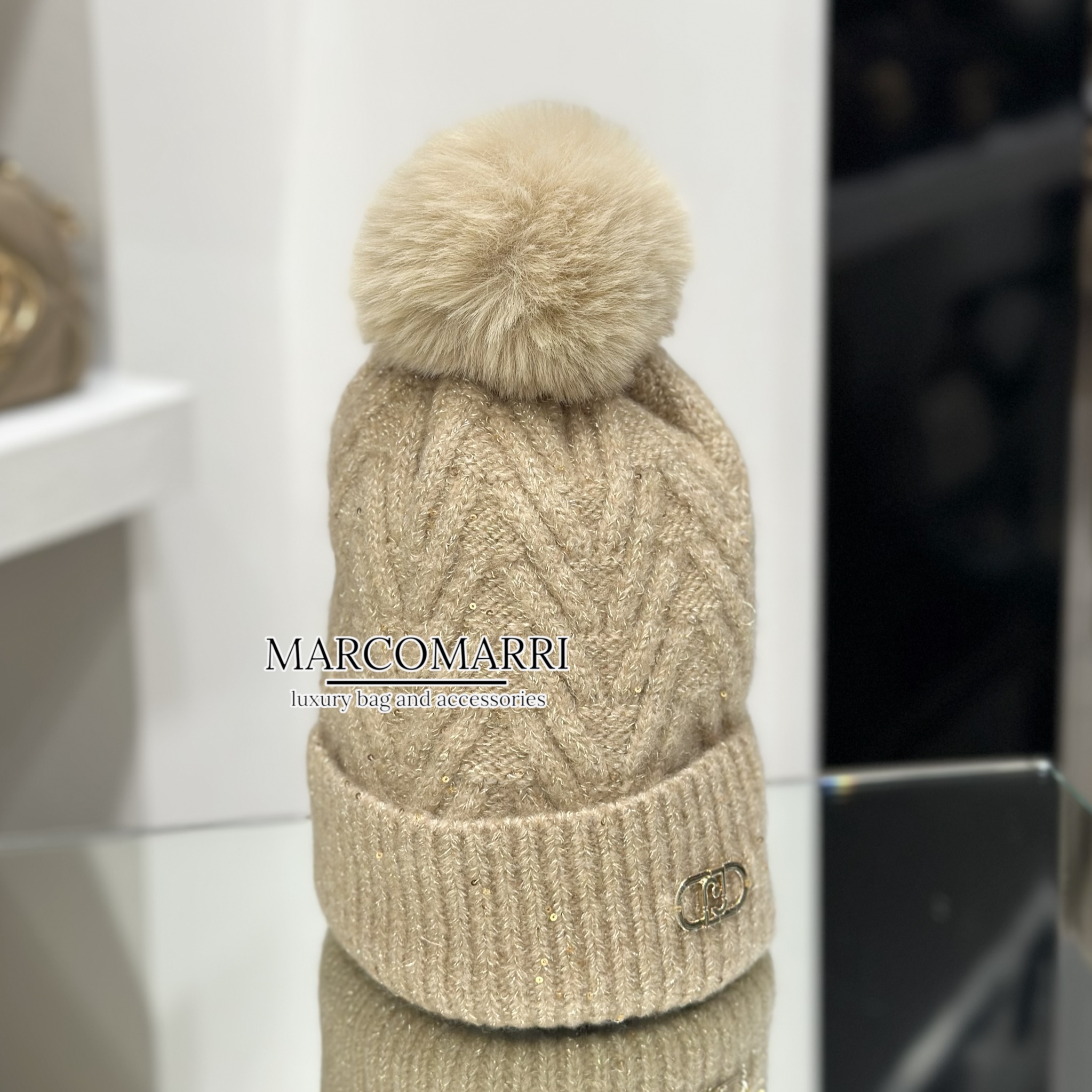 Liu Jo Berretto in lana naturale - immagine 3