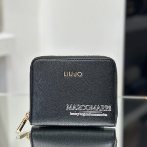 Portafoglio zip small basico nero