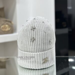 Liu Jo Berretto con strass e perle grey