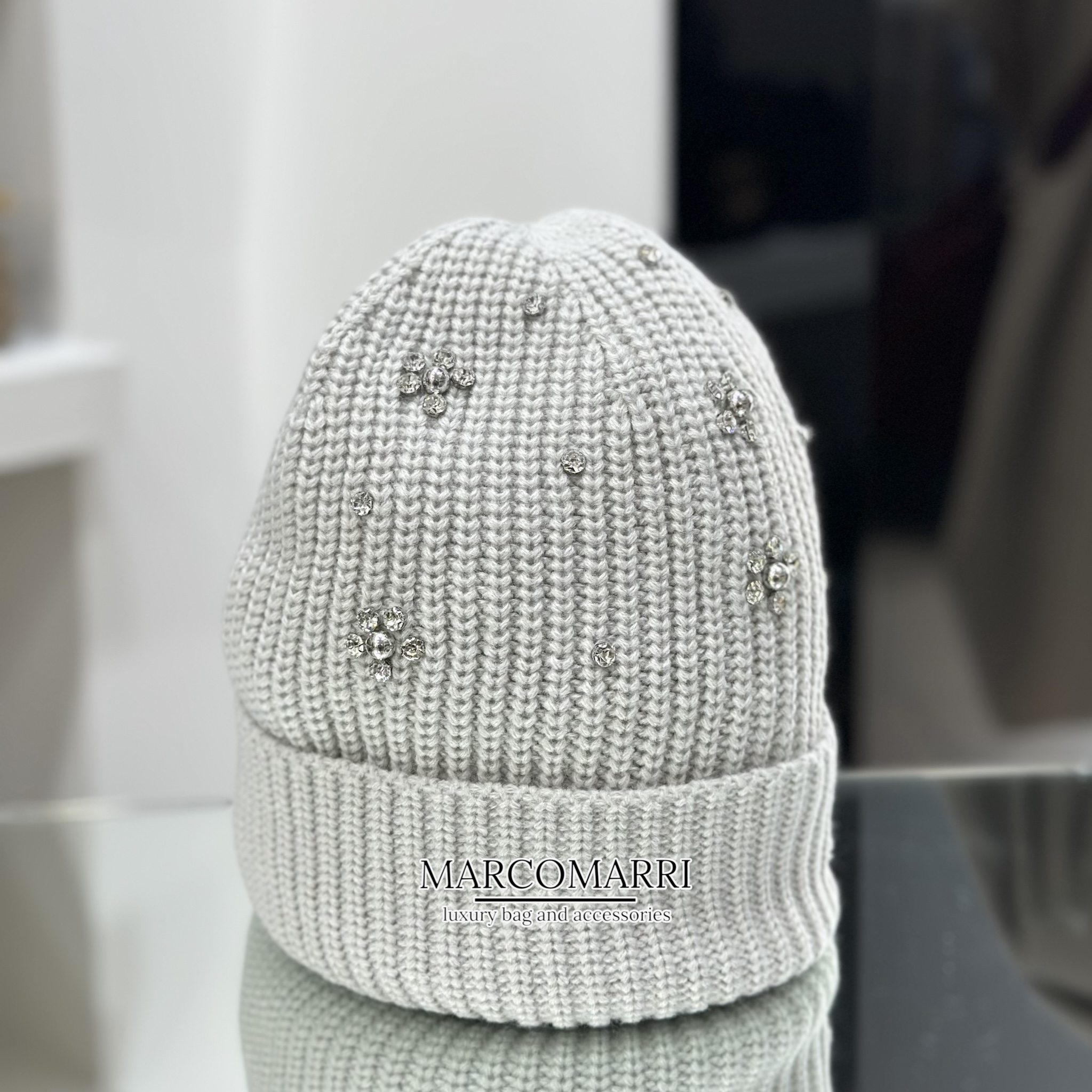 Liu Jo Berretto con strass e perle grey - immagine 4