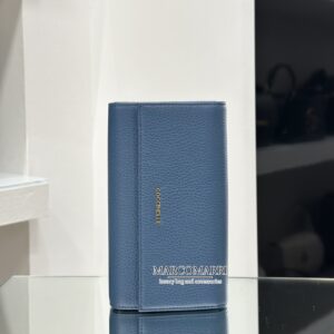 Coccinelle Portafoglio Large Metallic Soft Deep blue