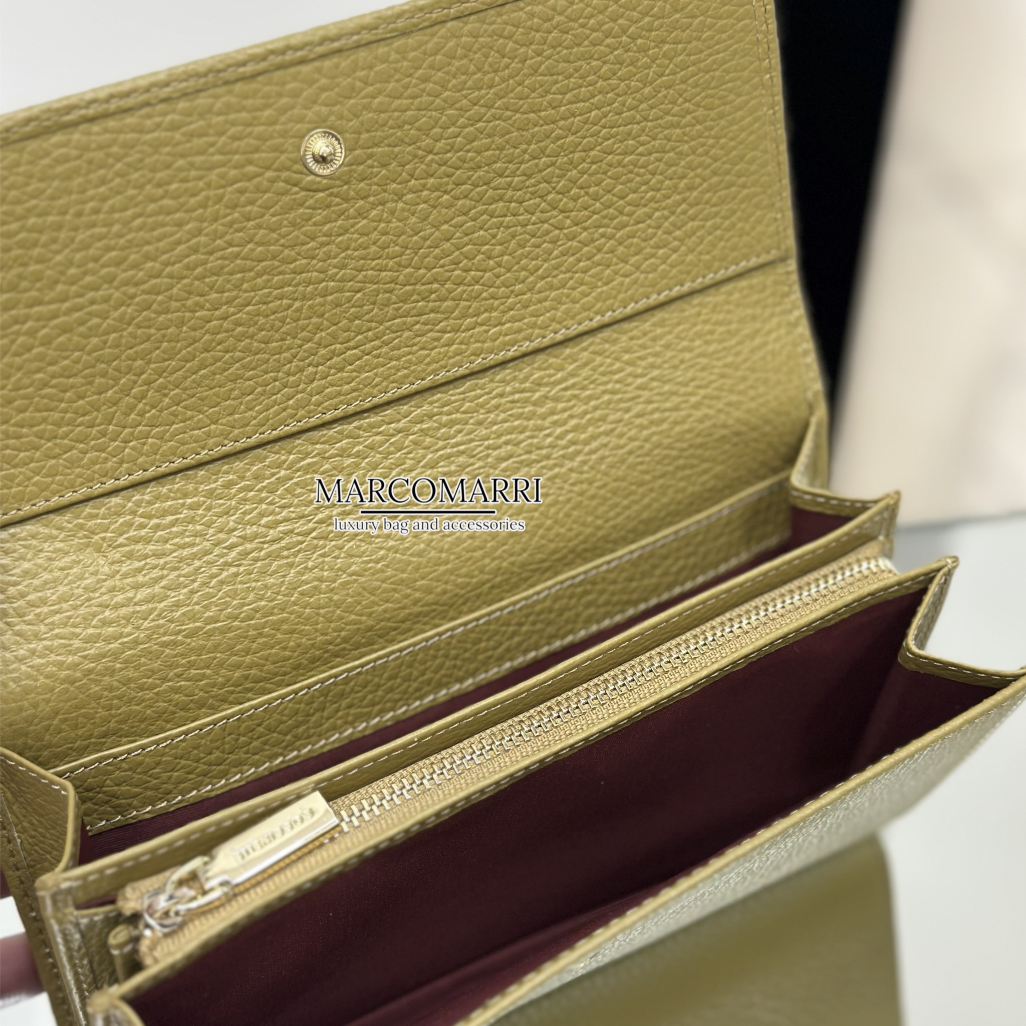 Coccinelle Portafoglio Large Metallic Soft Seagrass - immagine 3