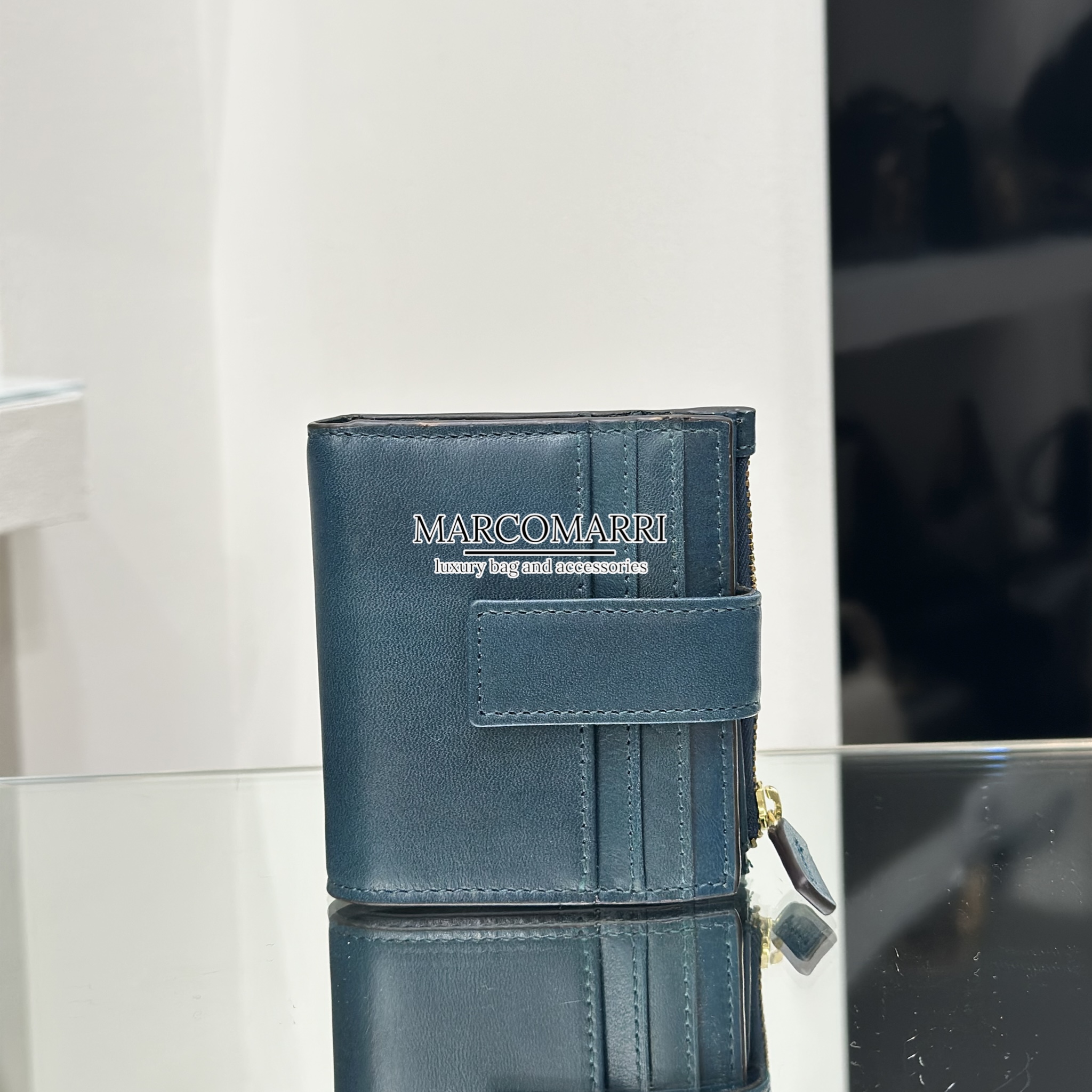 The Bridge Portafoglio small Lucrezia petrolio - immagine 2