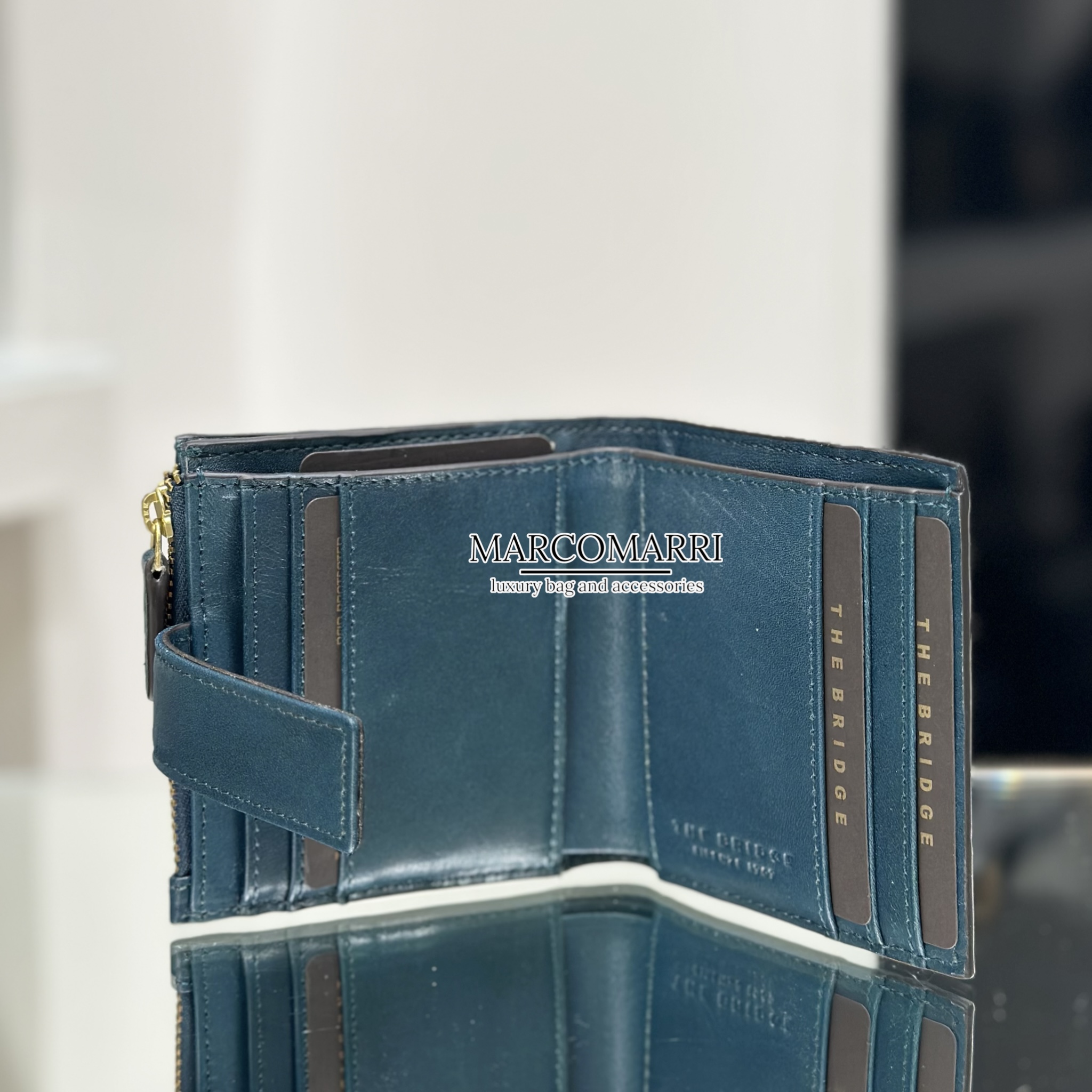 The Bridge Portafoglio small Lucrezia petrolio - immagine 4