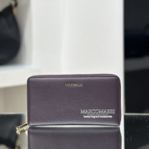 Coccinelle Portafoglio zip Soft Prugna