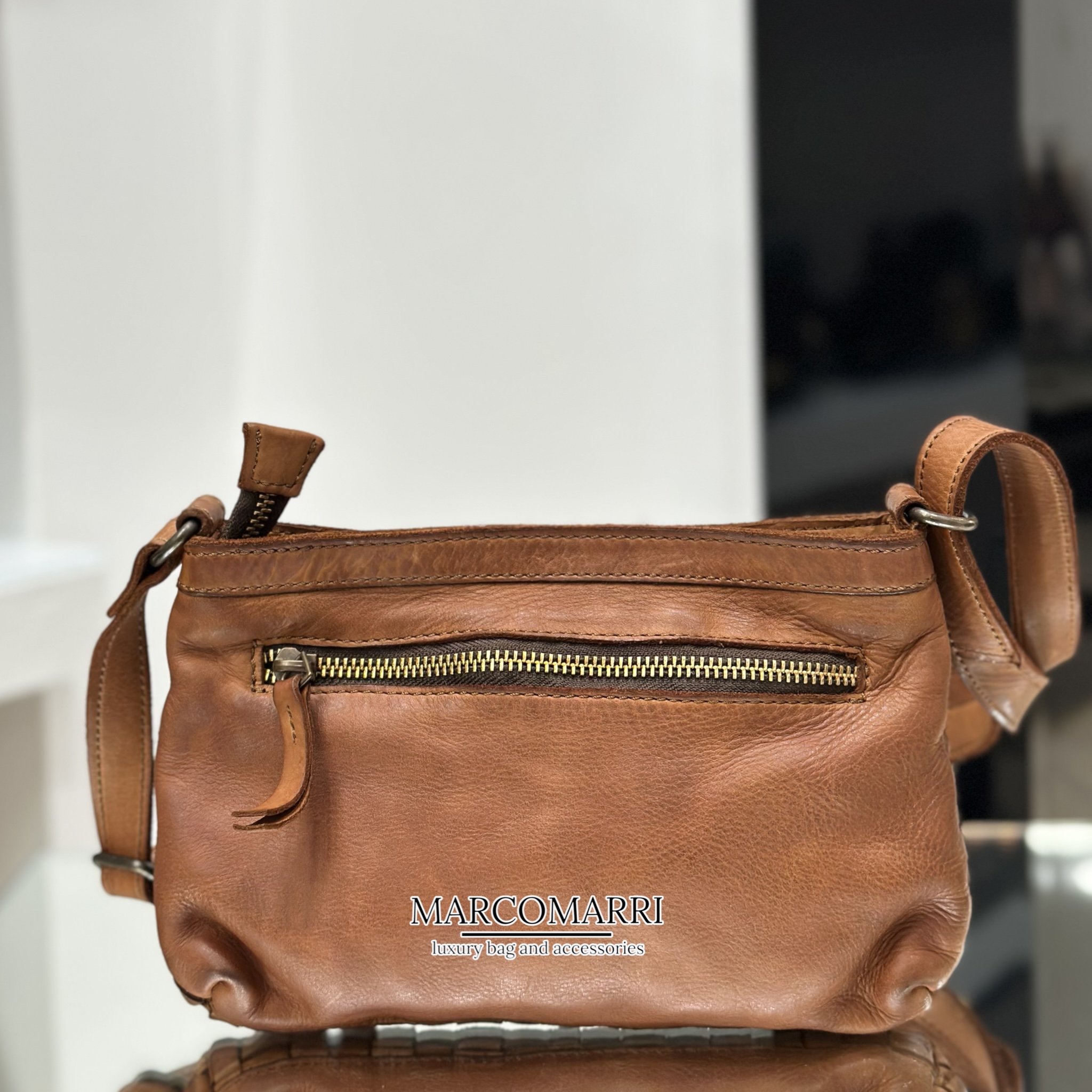 Biba Borsa Tracolla mini Kansas cuoio - immagine 3