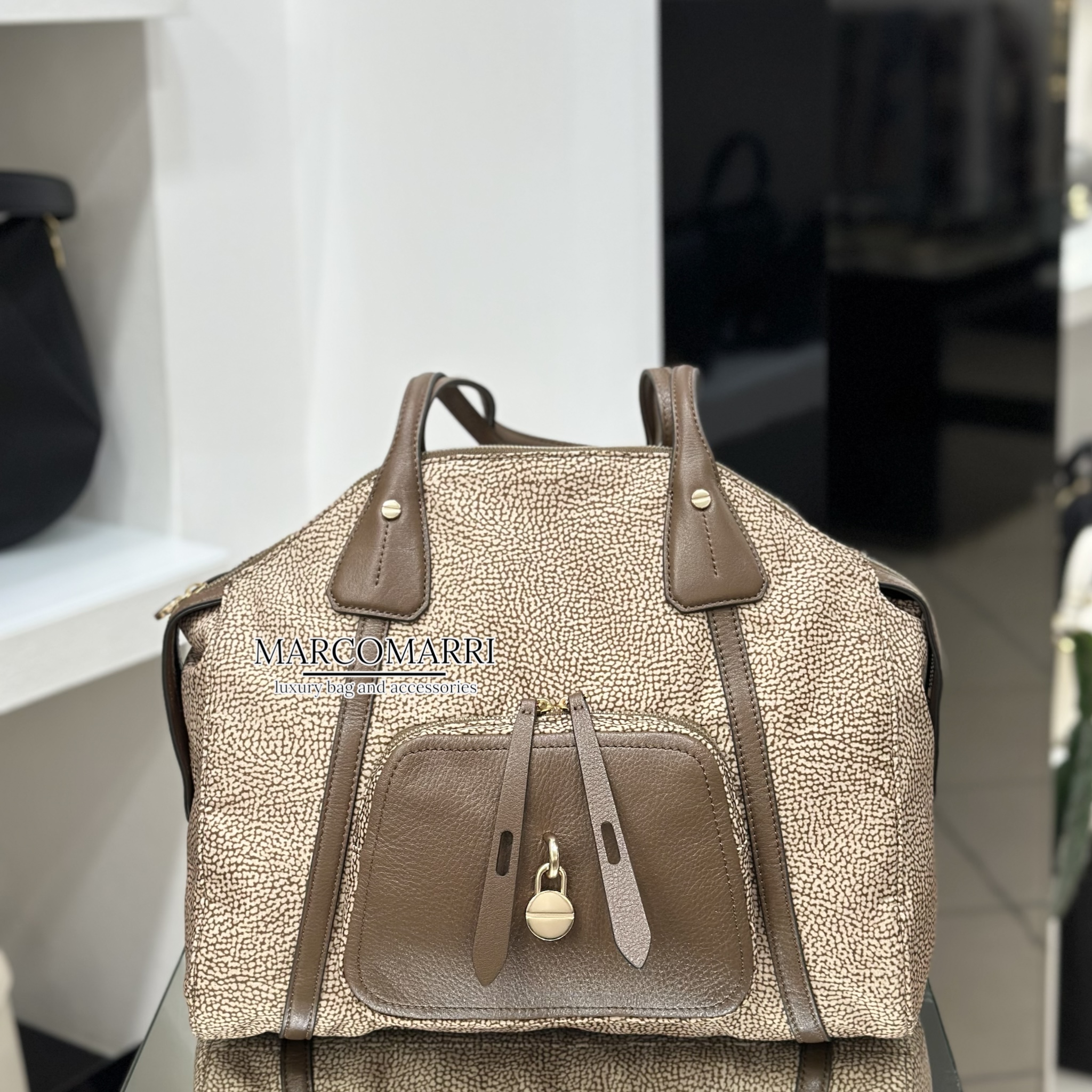 Borbonese Borsa a spalla Poche beige