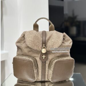 Borbonese Zaino Poche Beige Brown