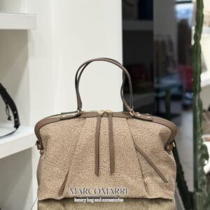 Borbonese Shopper Large Beige/Brown