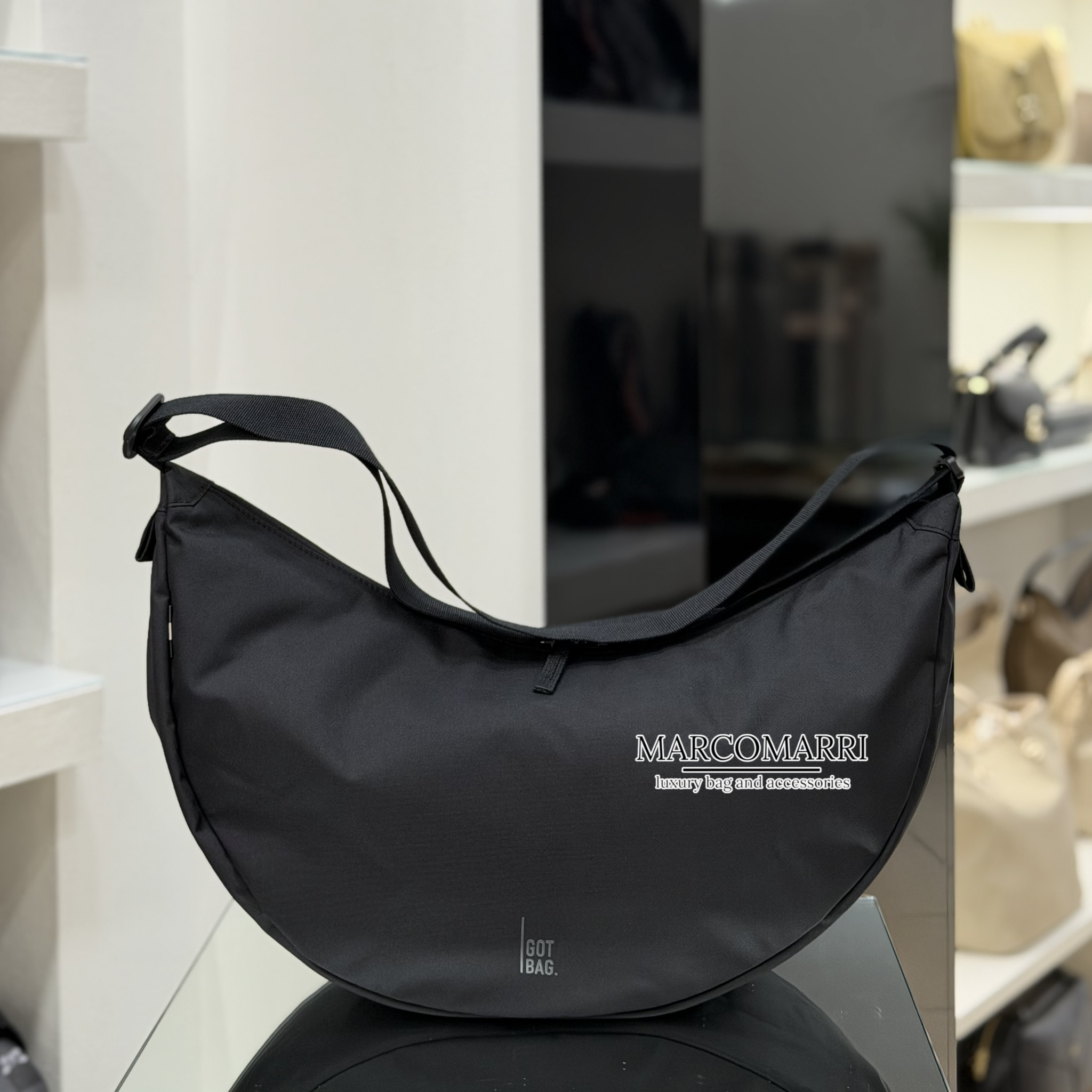 Moon bag large black Marco Marri boutique Ponte san Giovanni – Perugia