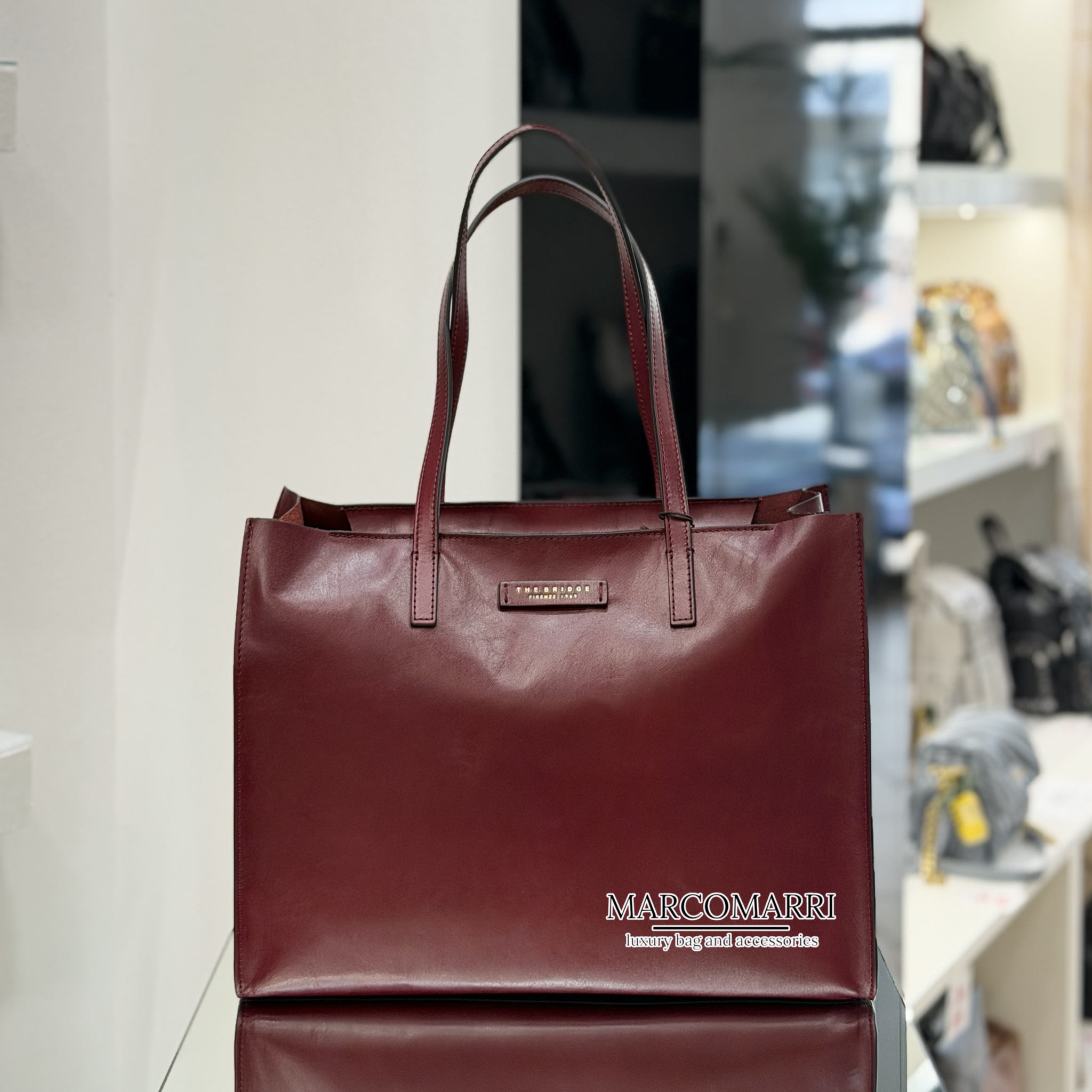 The bridge Shopping bag mirra in pelle in pelle Marco Marri pelletteria Ponte San Giovanni, Perugia