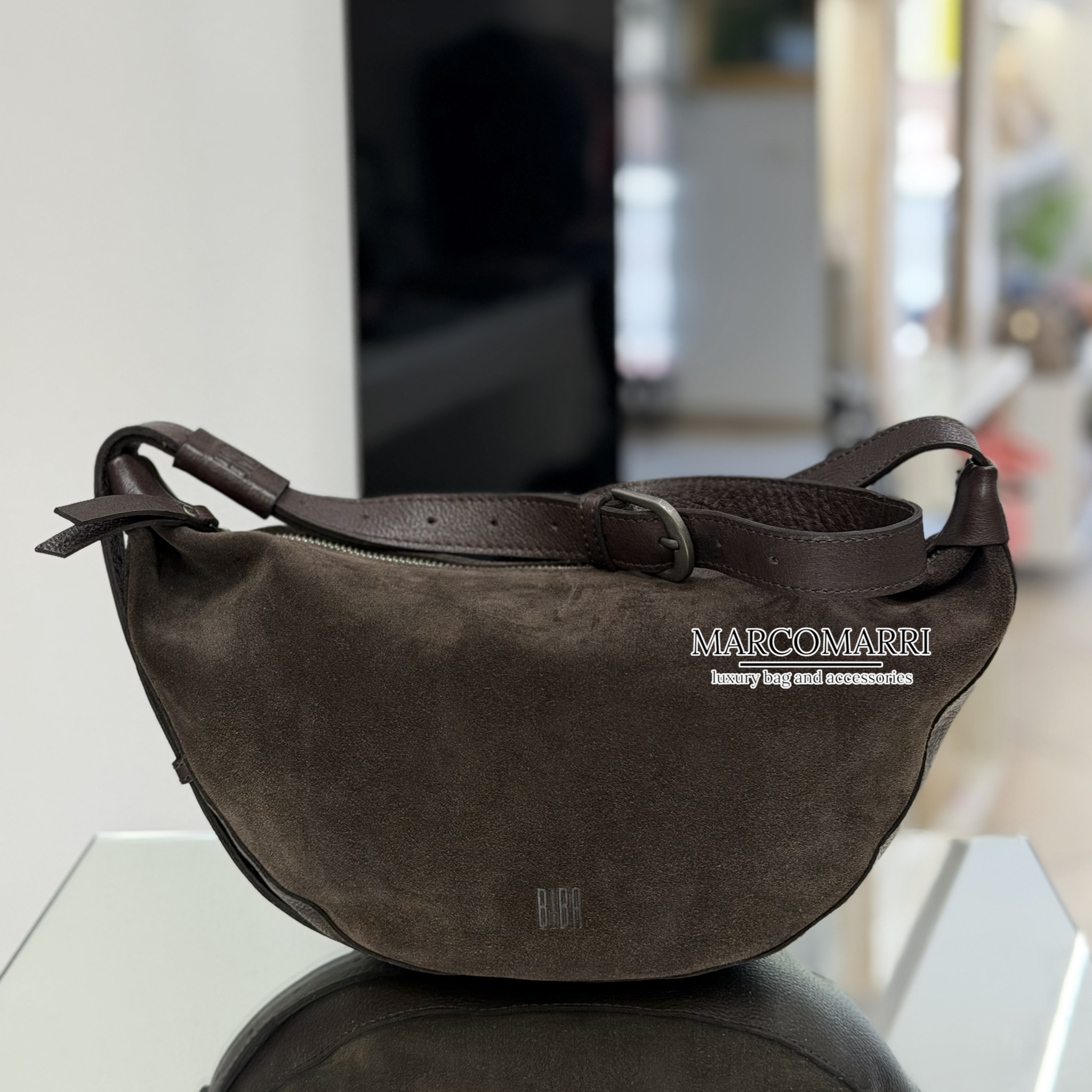 BiBa Borsa in pelle camoscio T.Moro Marco Marri boutique Ponte San Giovanni, Perugia (4)